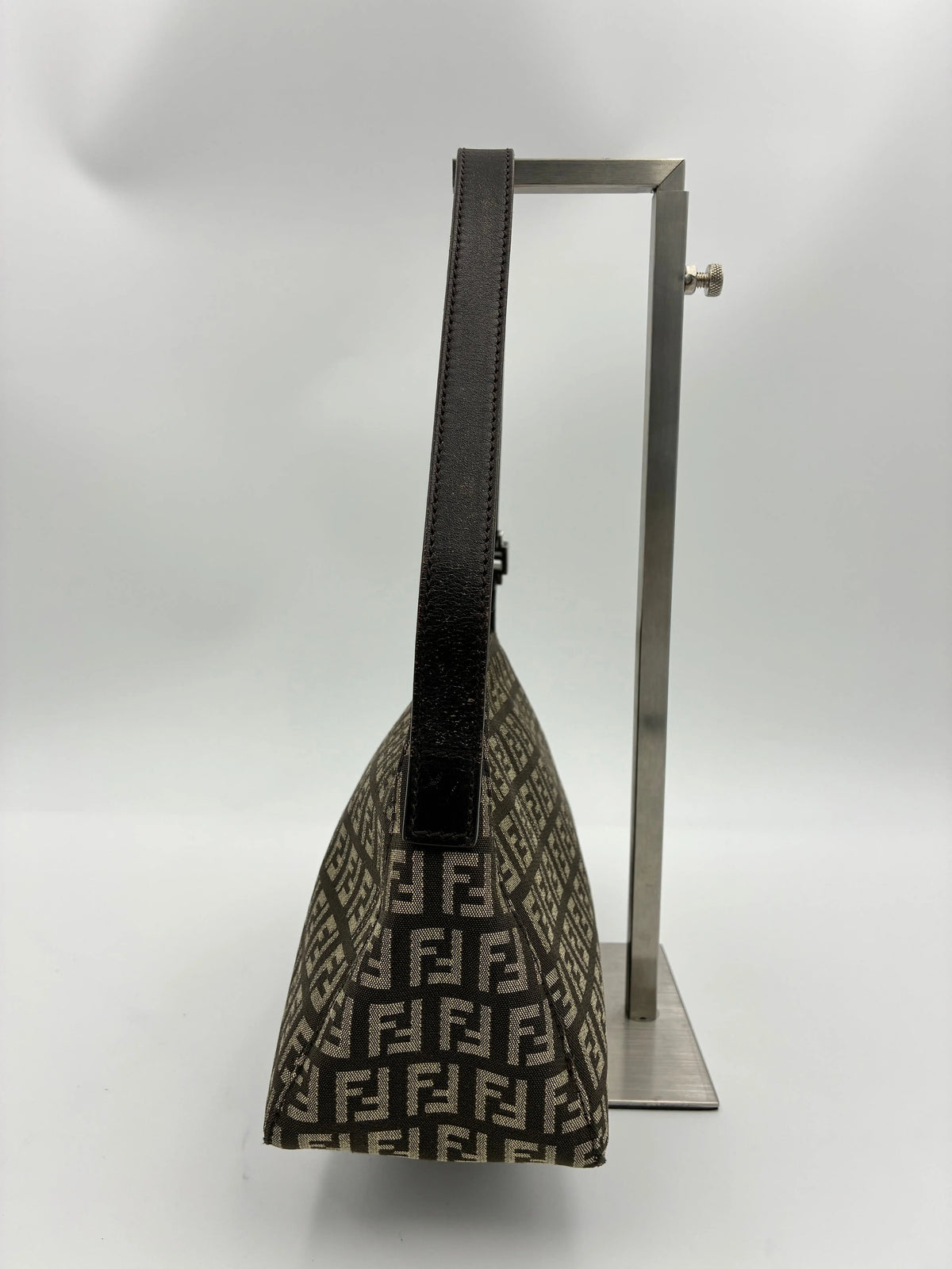 Preloved | Fendi Zucca Monogram Skuldertaske i Brun Canvas Fendi