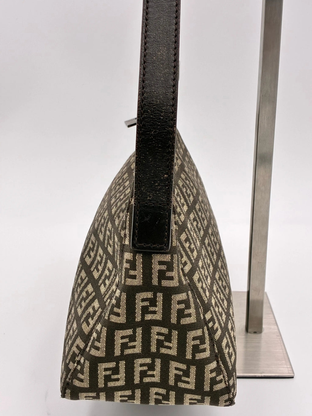 Preloved | Fendi Zucca Monogram Skuldertaske i Brun Canvas Fendi