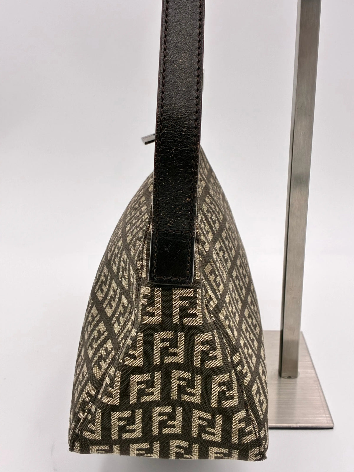 Preloved | Fendi Zucca Monogram Skuldertaske i Brun Canvas Fendi
