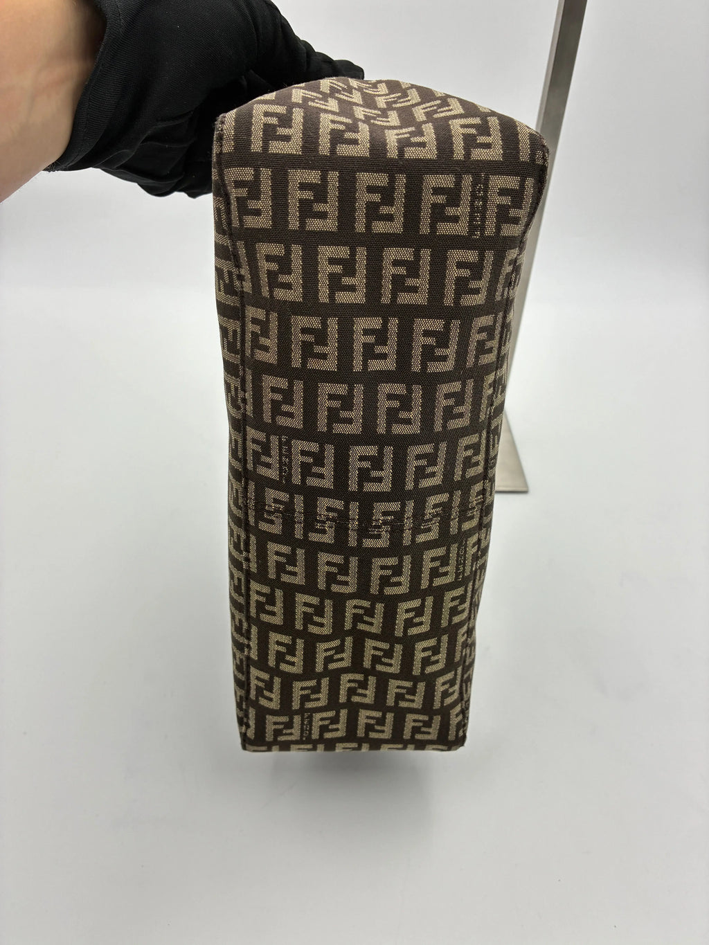 Preloved | Fendi Zucca Monogram Skuldertaske i Brun Canvas Fendi