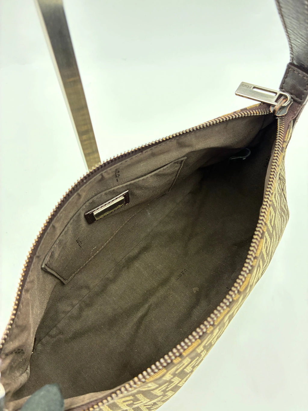 Preloved | Fendi Zucca Monogram Skuldertaske i Brun Canvas Fendi