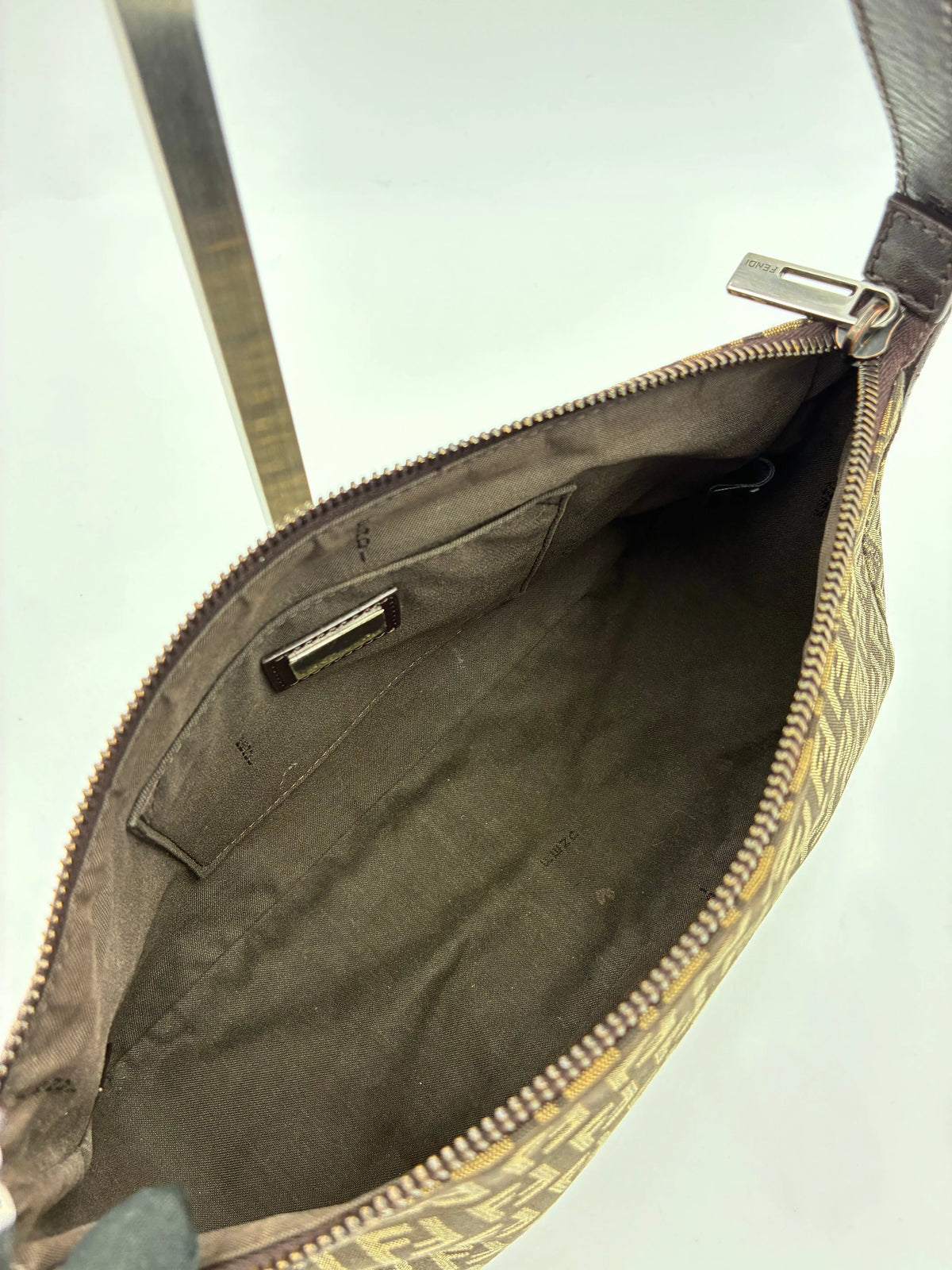 Preloved | Fendi Zucca Monogram Skuldertaske i Brun Canvas Fendi