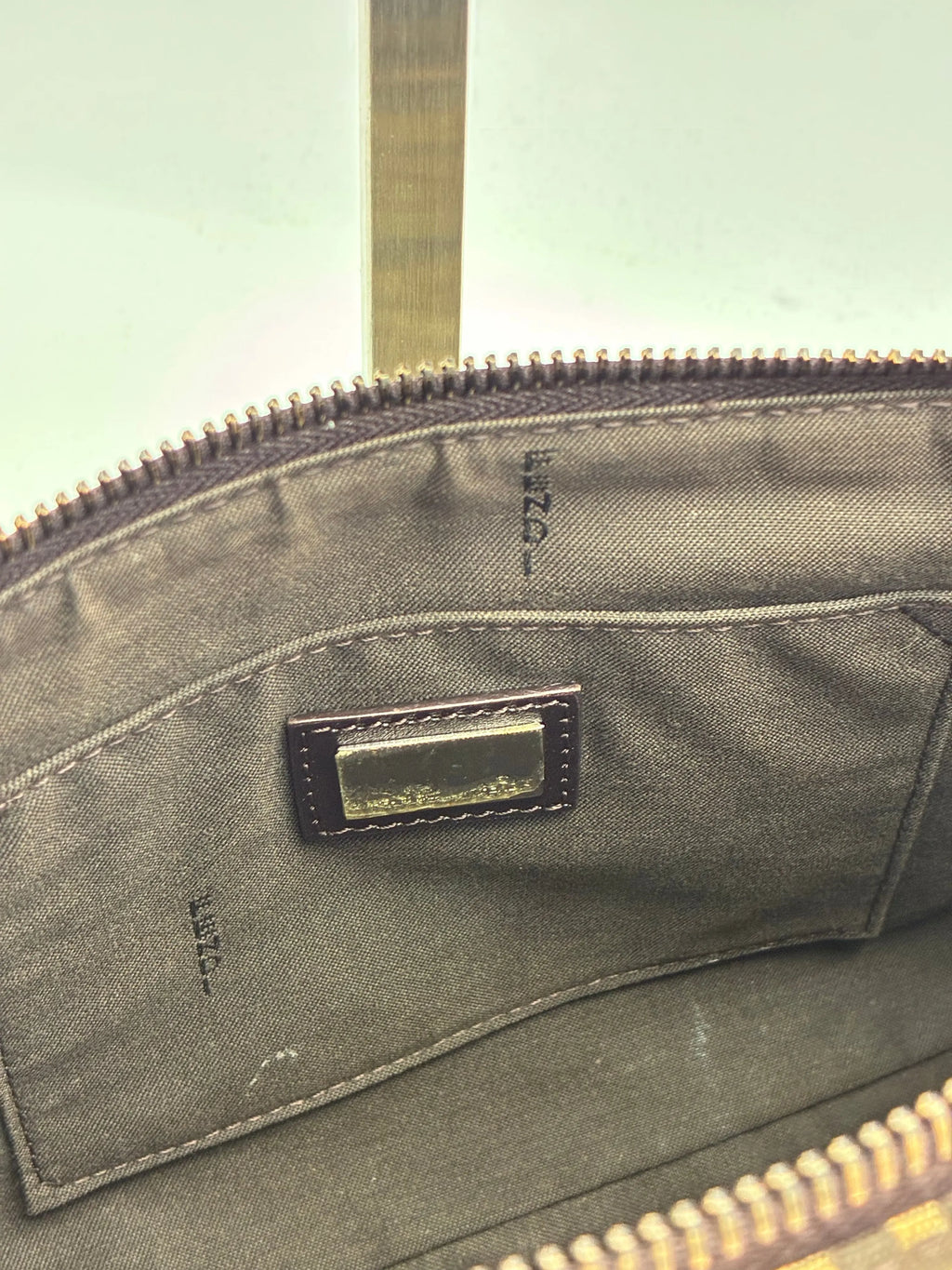 Preloved | Fendi Zucca Monogram Skuldertaske i Brun Canvas Fendi