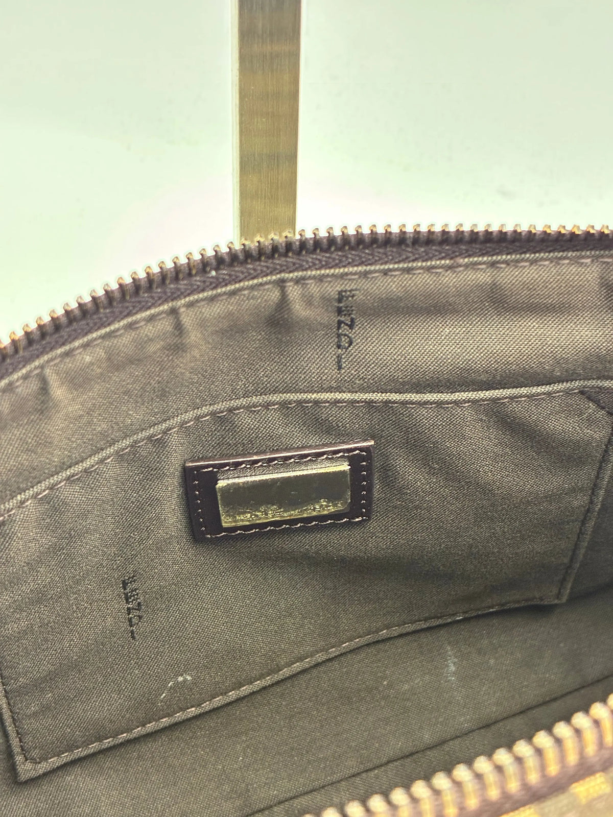 Preloved | Fendi Zucca Monogram Skuldertaske i Brun Canvas Fendi