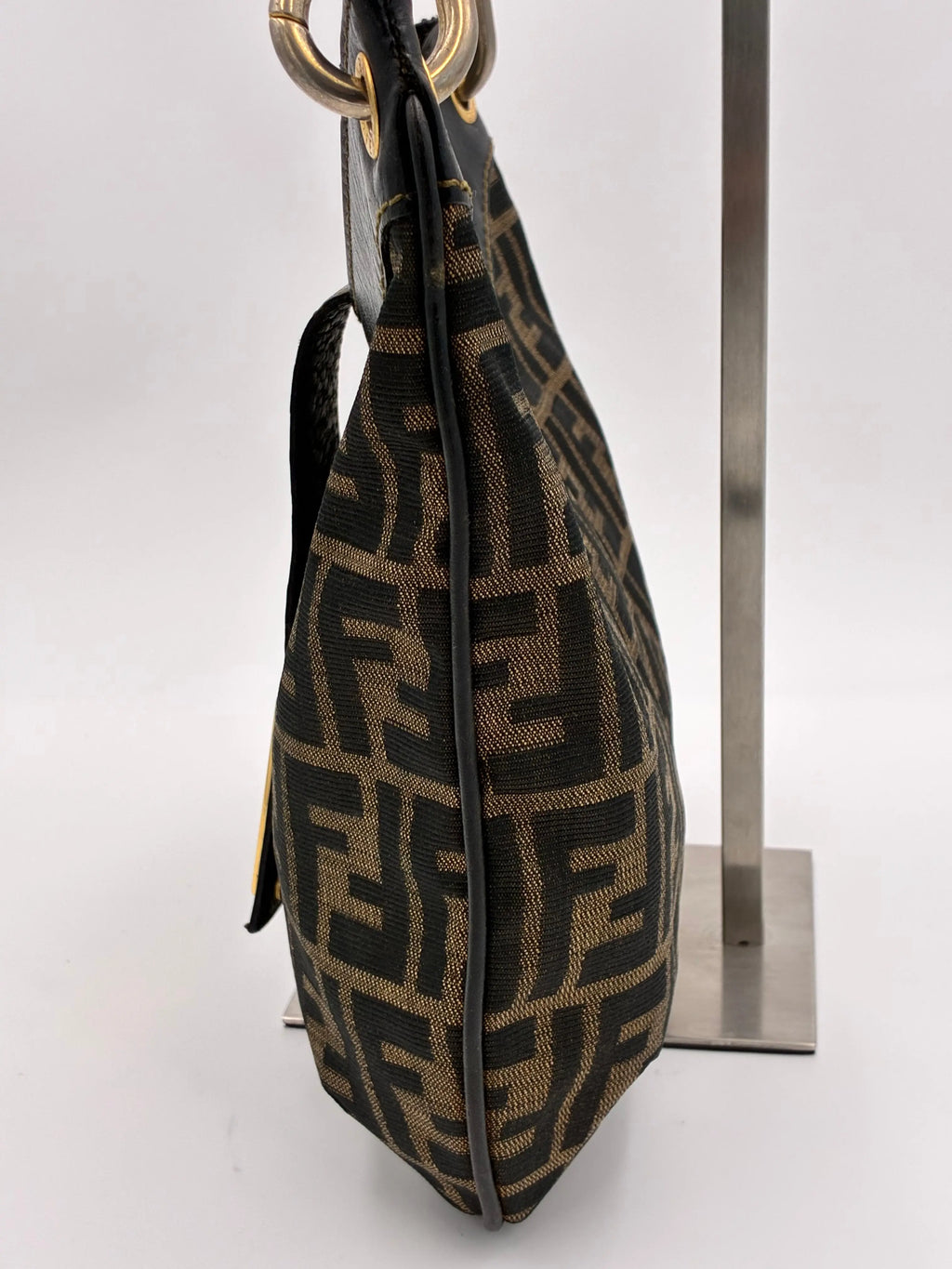 Preloved | Fendi Zucca Monogram Mamma Skuldertaske i Brun Canvas Fendi