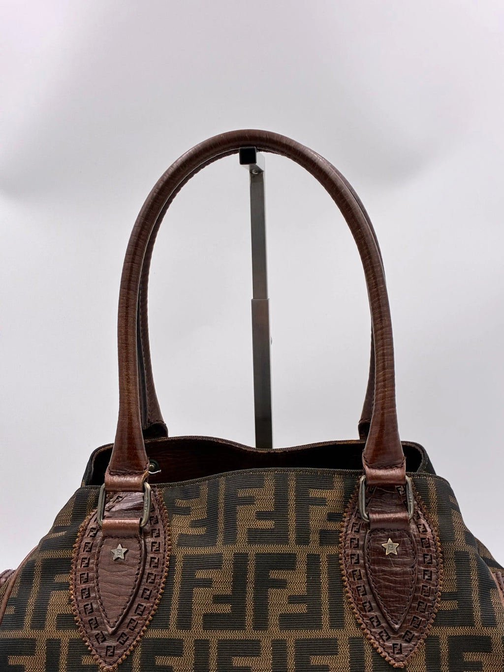 Preloved | Fendi Zucca Monogram Håndtaske i Brun Canvas Fendi