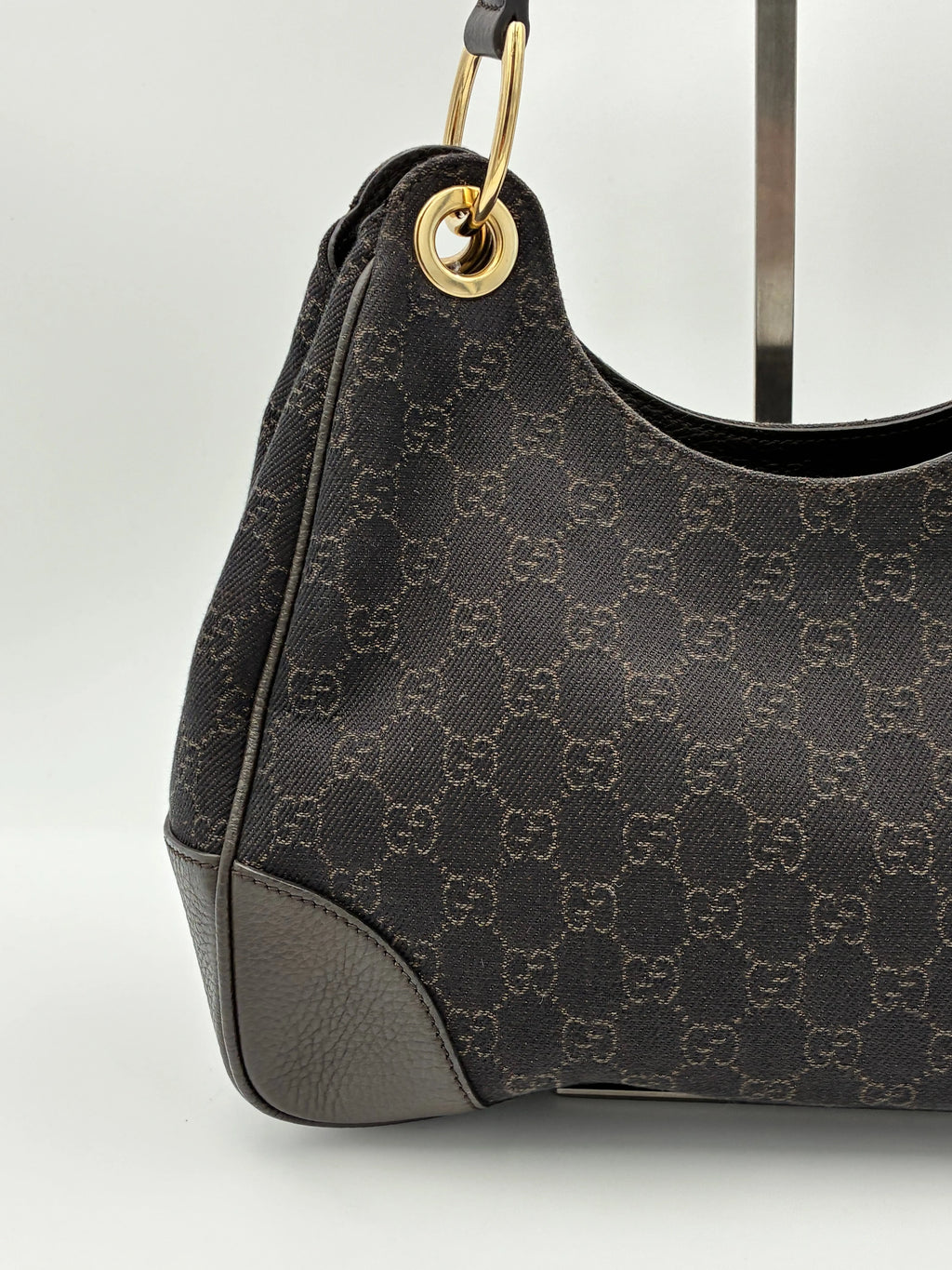 Preloved | Gucci GG Monogram Skuldertaske i Sort Canvas Gucci