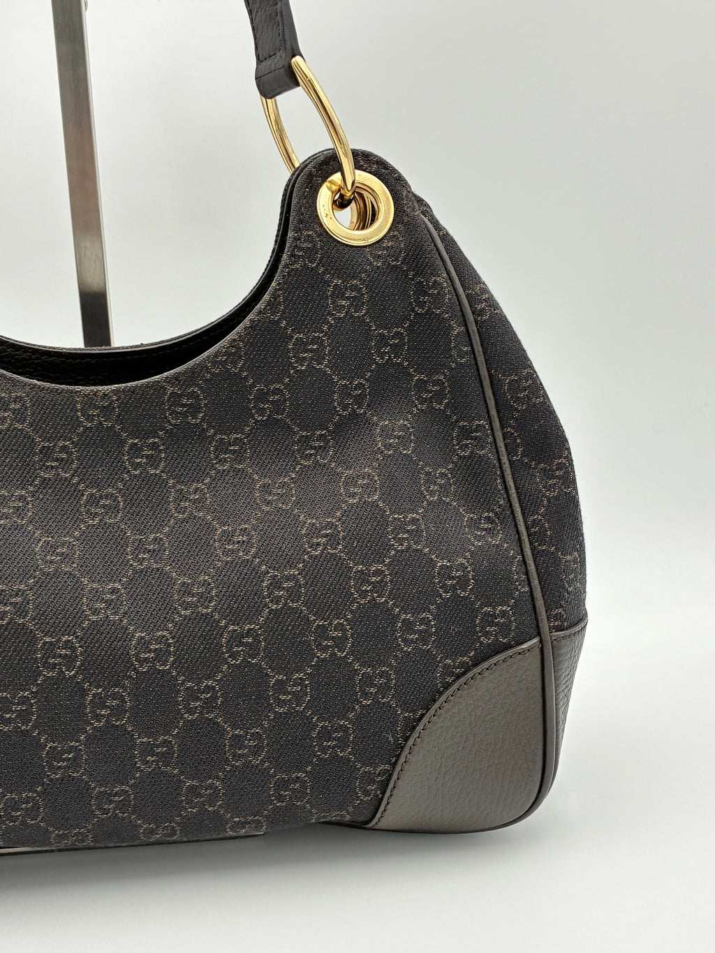 Preloved | Gucci GG Monogram Skuldertaske i Sort Canvas Gucci