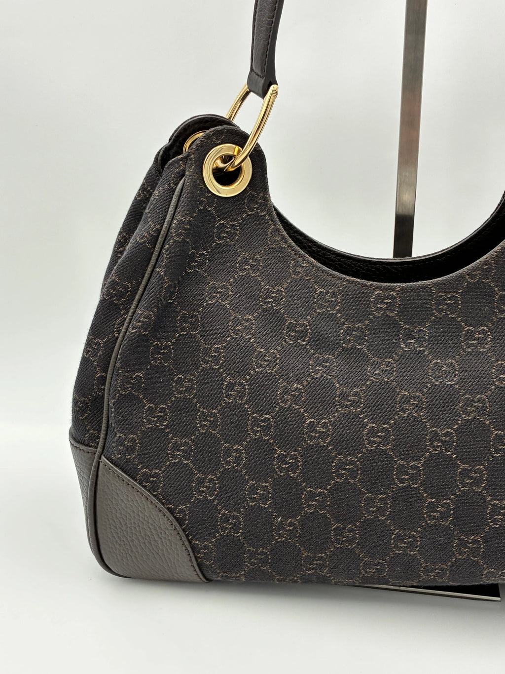 Preloved | Gucci GG Monogram Skuldertaske i Sort Canvas Gucci