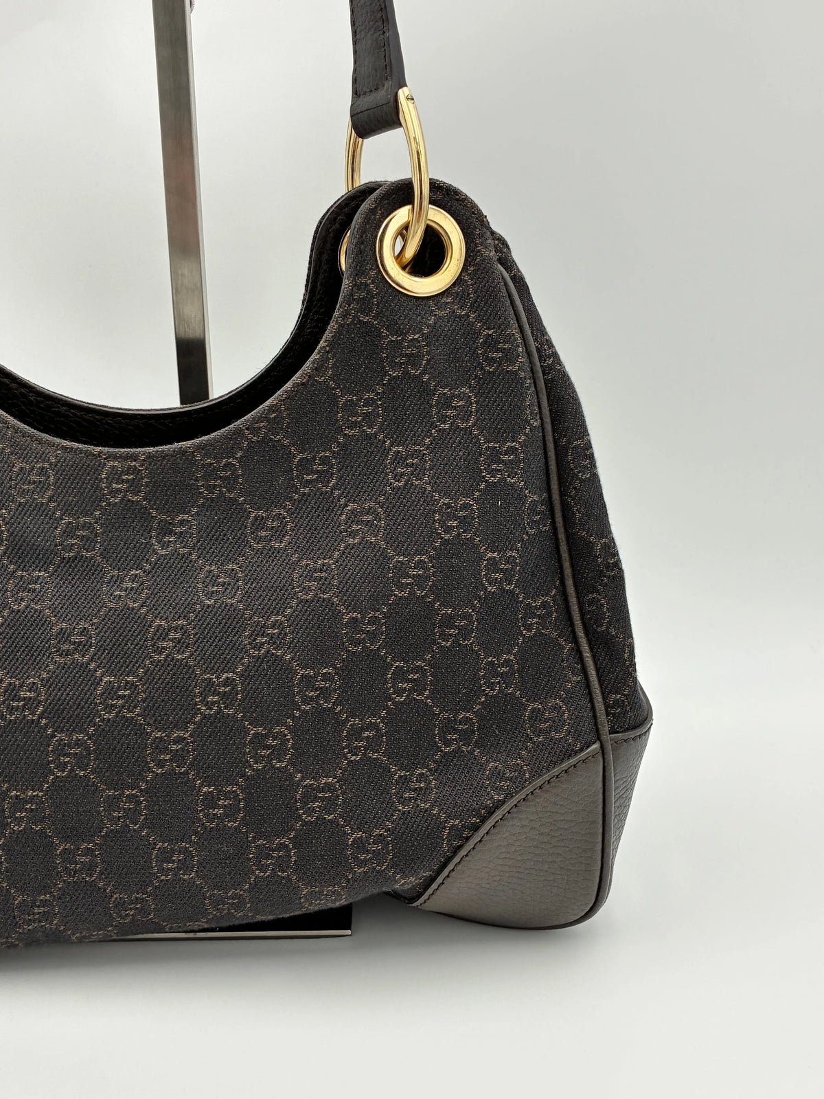 Preloved | Gucci GG Monogram Skuldertaske i Sort Canvas Gucci