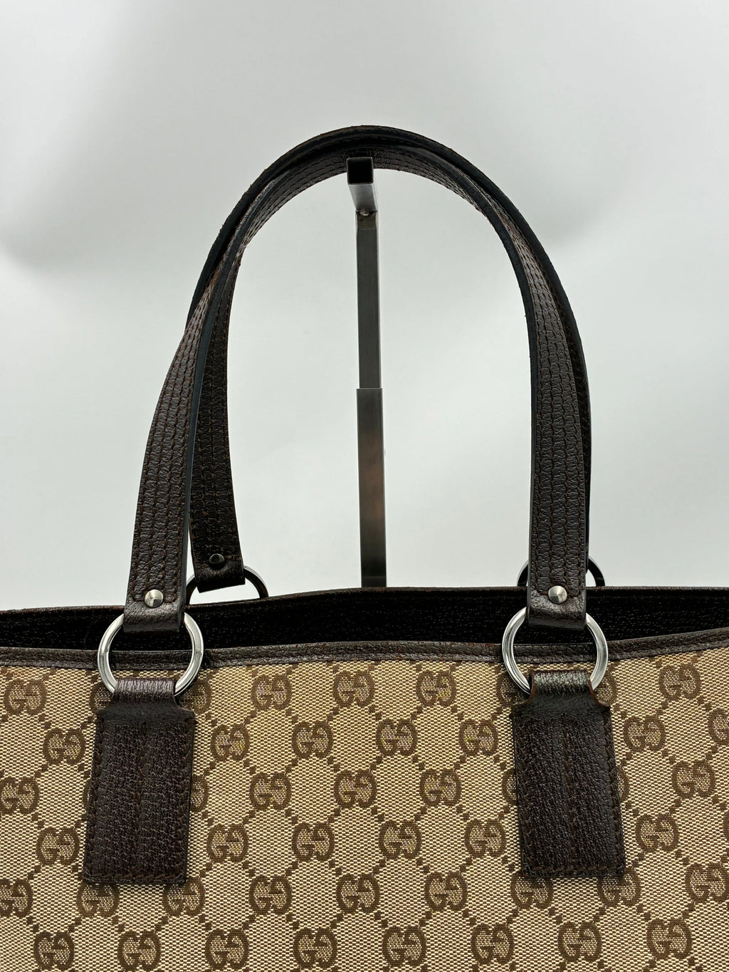 Preloved | Gucci GG Monogram Totebag Håndtaske i Brun Canvas Gucci