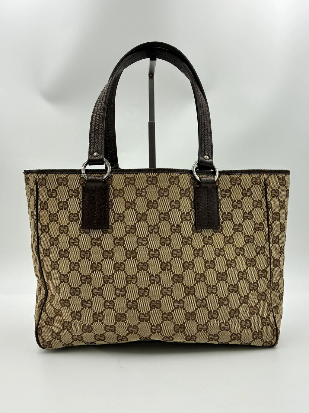 Preloved | Gucci GG Monogram Totebag Håndtaske i Brun Canvas Gucci