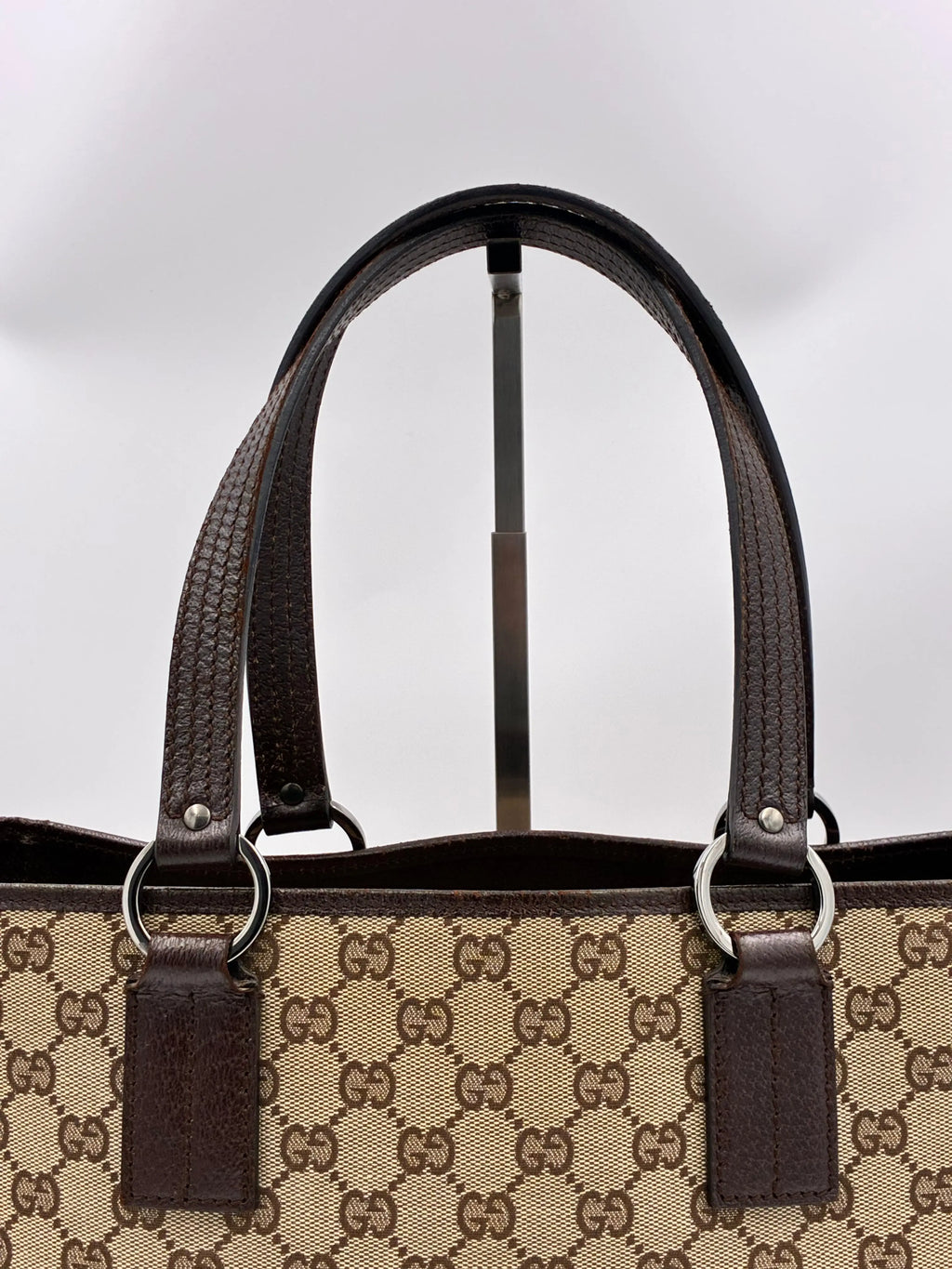 Preloved | Gucci GG Monogram Totebag Håndtaske i Brun Canvas Gucci