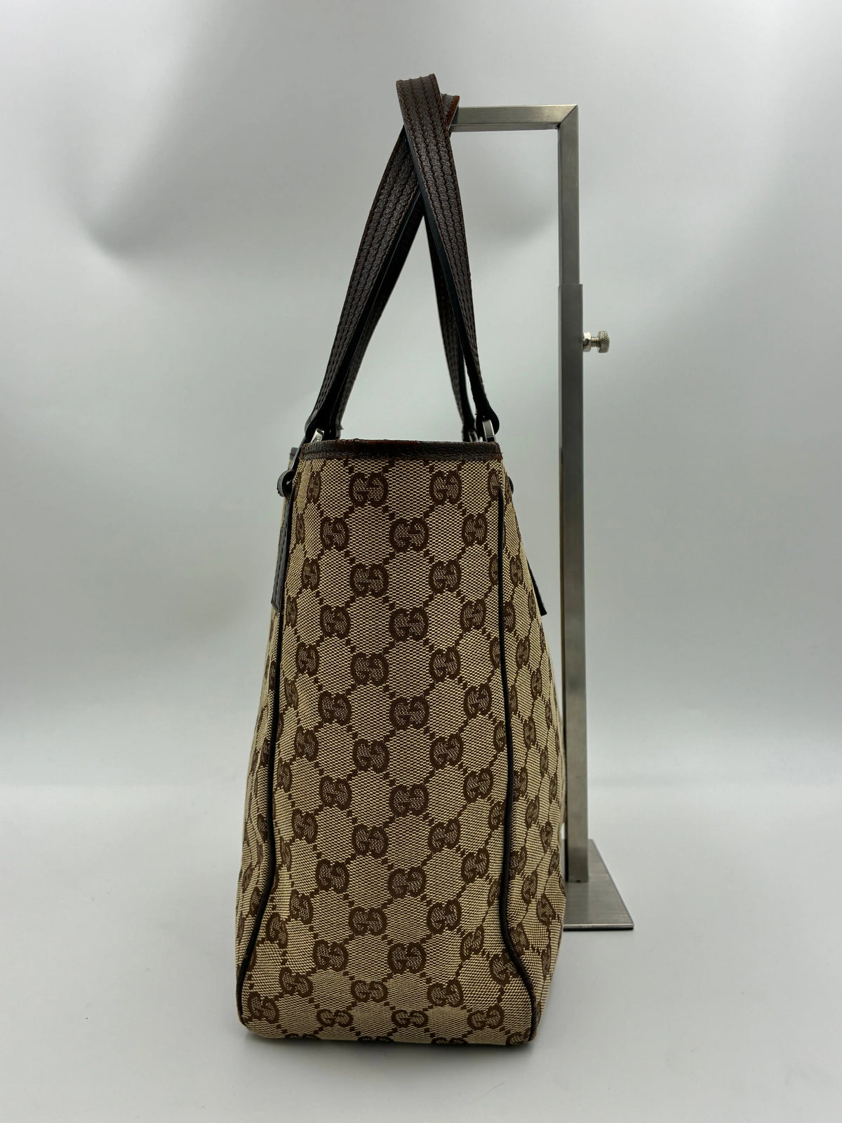 Preloved | Gucci GG Monogram Totebag Håndtaske i Brun Canvas Gucci