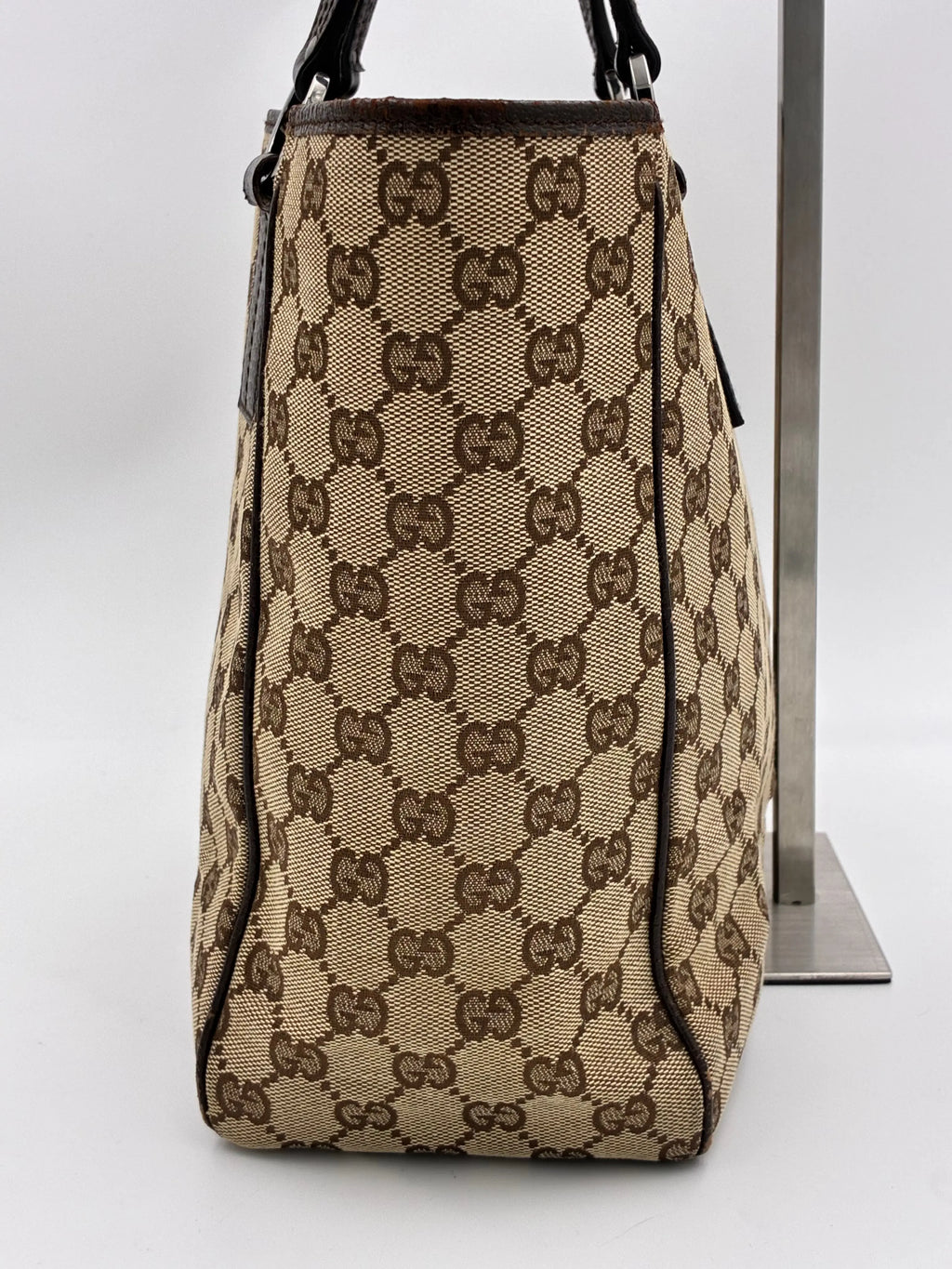 Preloved | Gucci GG Monogram Totebag Håndtaske i Brun Canvas Gucci
