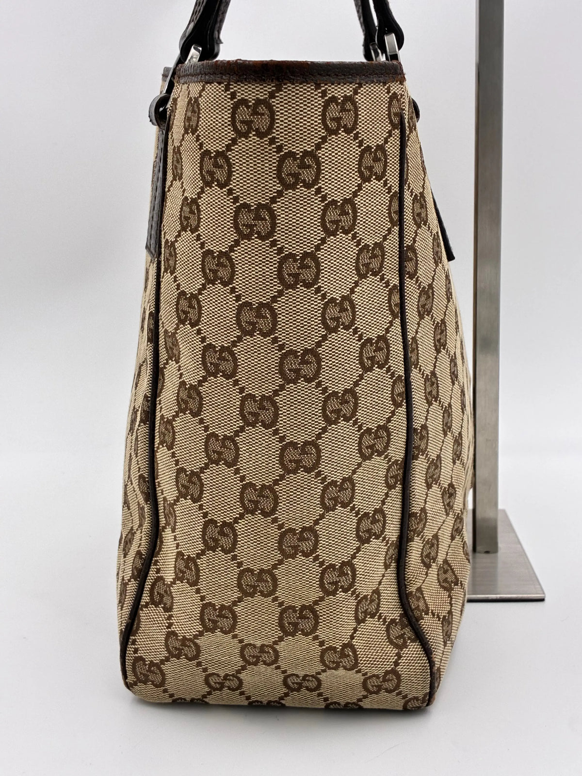 Preloved | Gucci GG Monogram Totebag Håndtaske i Brun Canvas Gucci