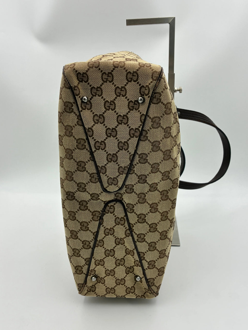 Preloved | Gucci GG Monogram Totebag Håndtaske i Brun Canvas Gucci