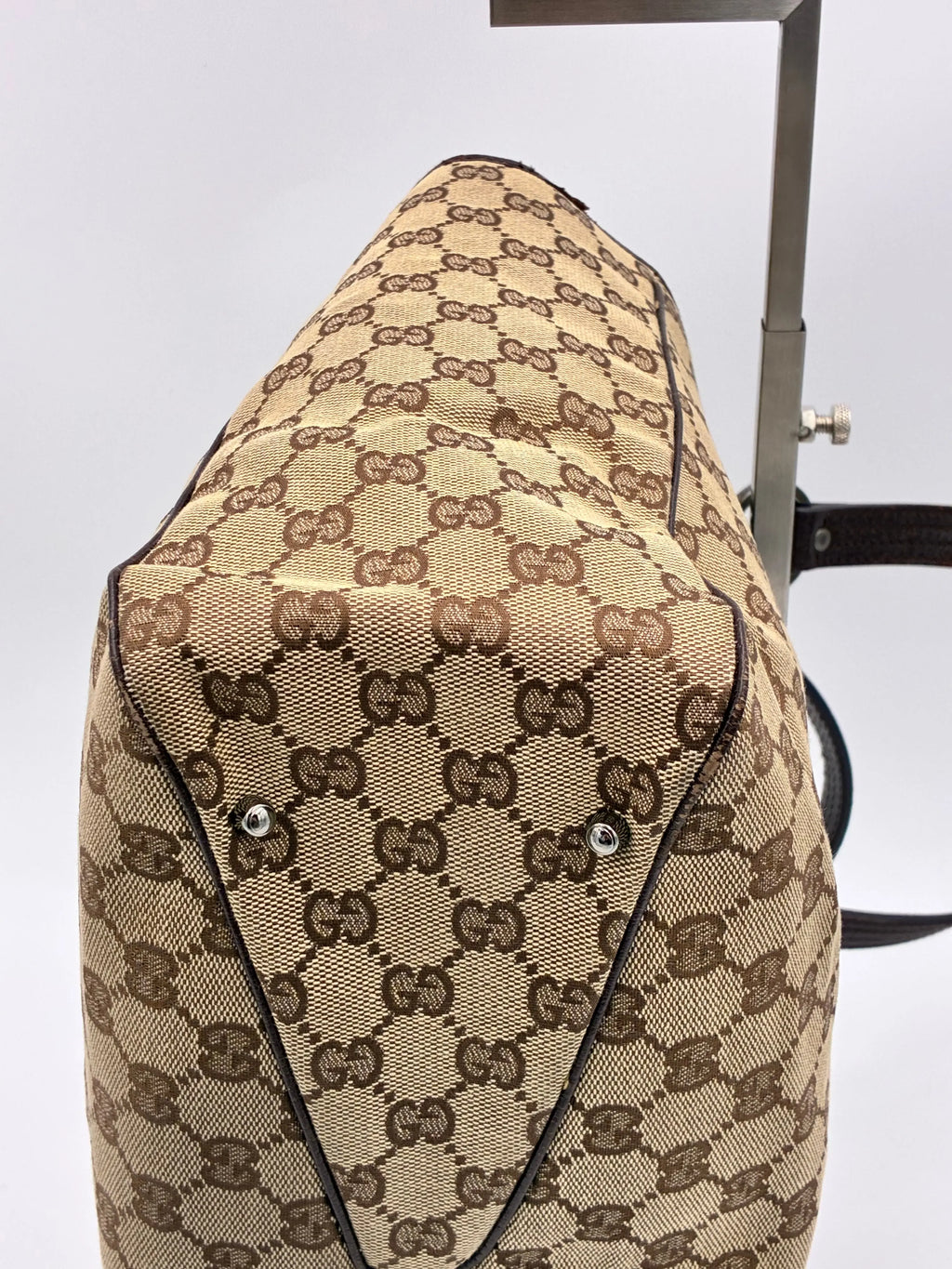 Preloved | Gucci GG Monogram Totebag Håndtaske i Brun Canvas Gucci