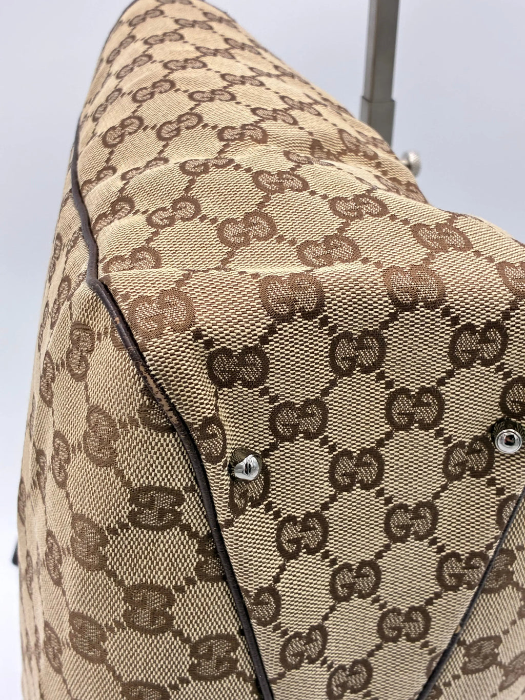 Preloved | Gucci GG Monogram Totebag Håndtaske i Brun Canvas Gucci