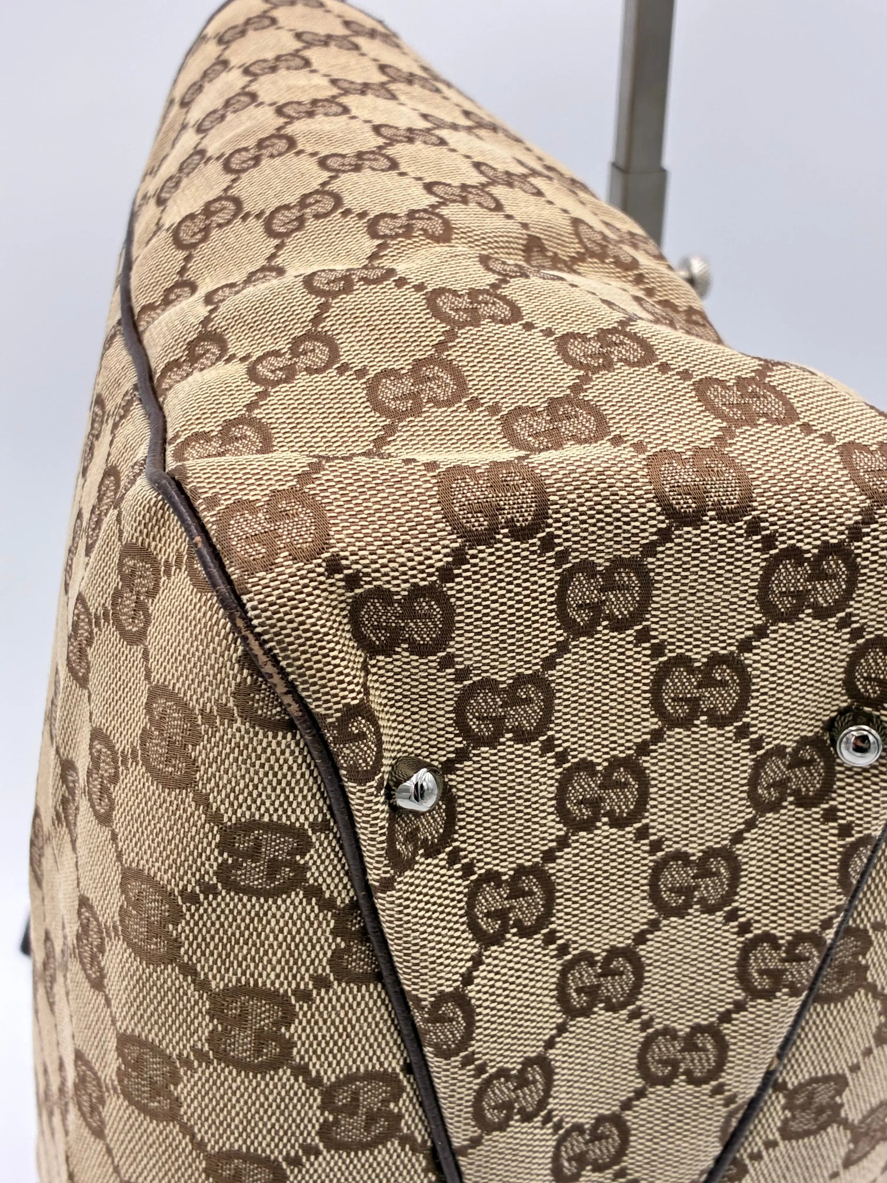 Preloved | Gucci GG Monogram Totebag Håndtaske i Brun Canvas Gucci