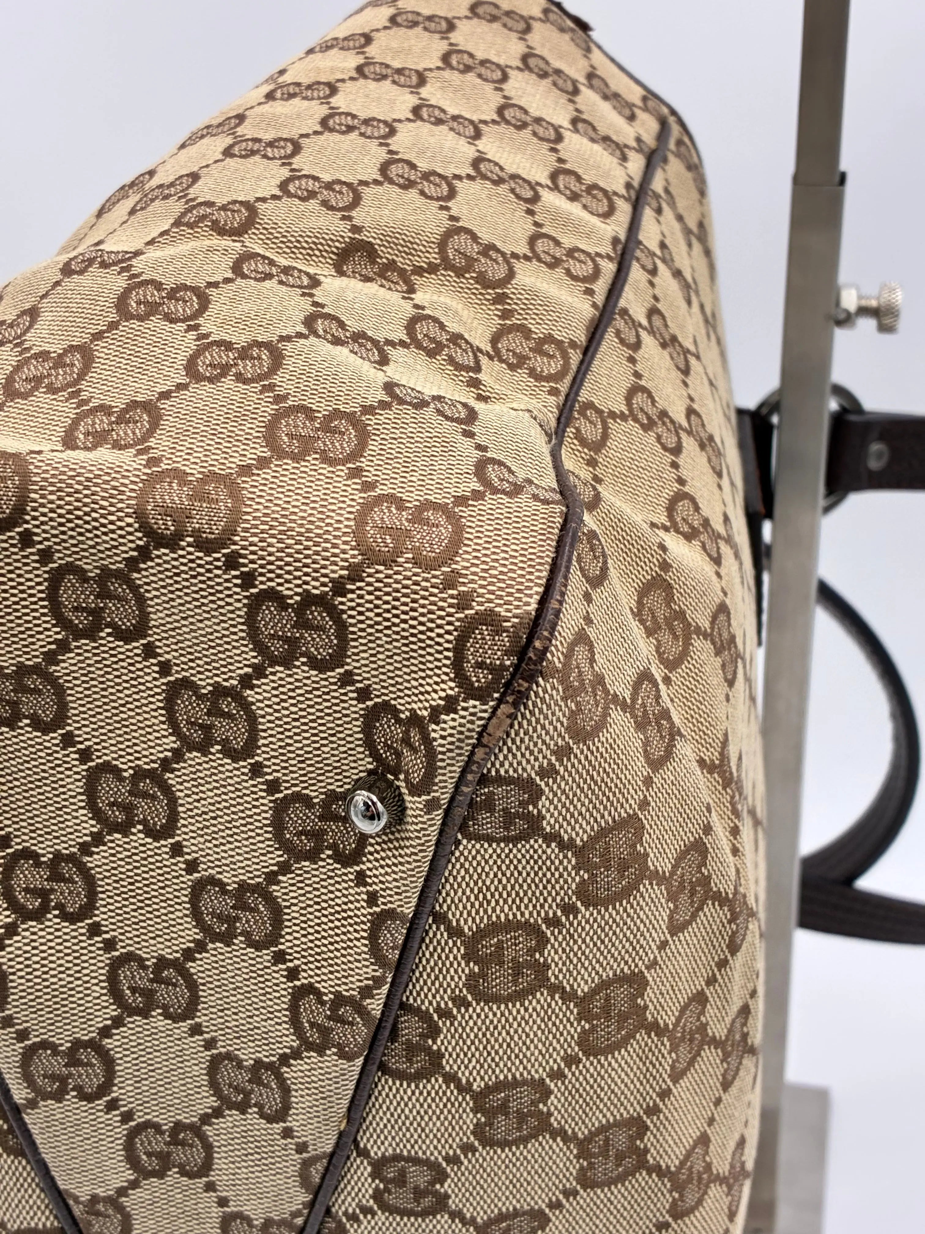 Preloved | Gucci GG Monogram Totebag Håndtaske i Brun Canvas Gucci