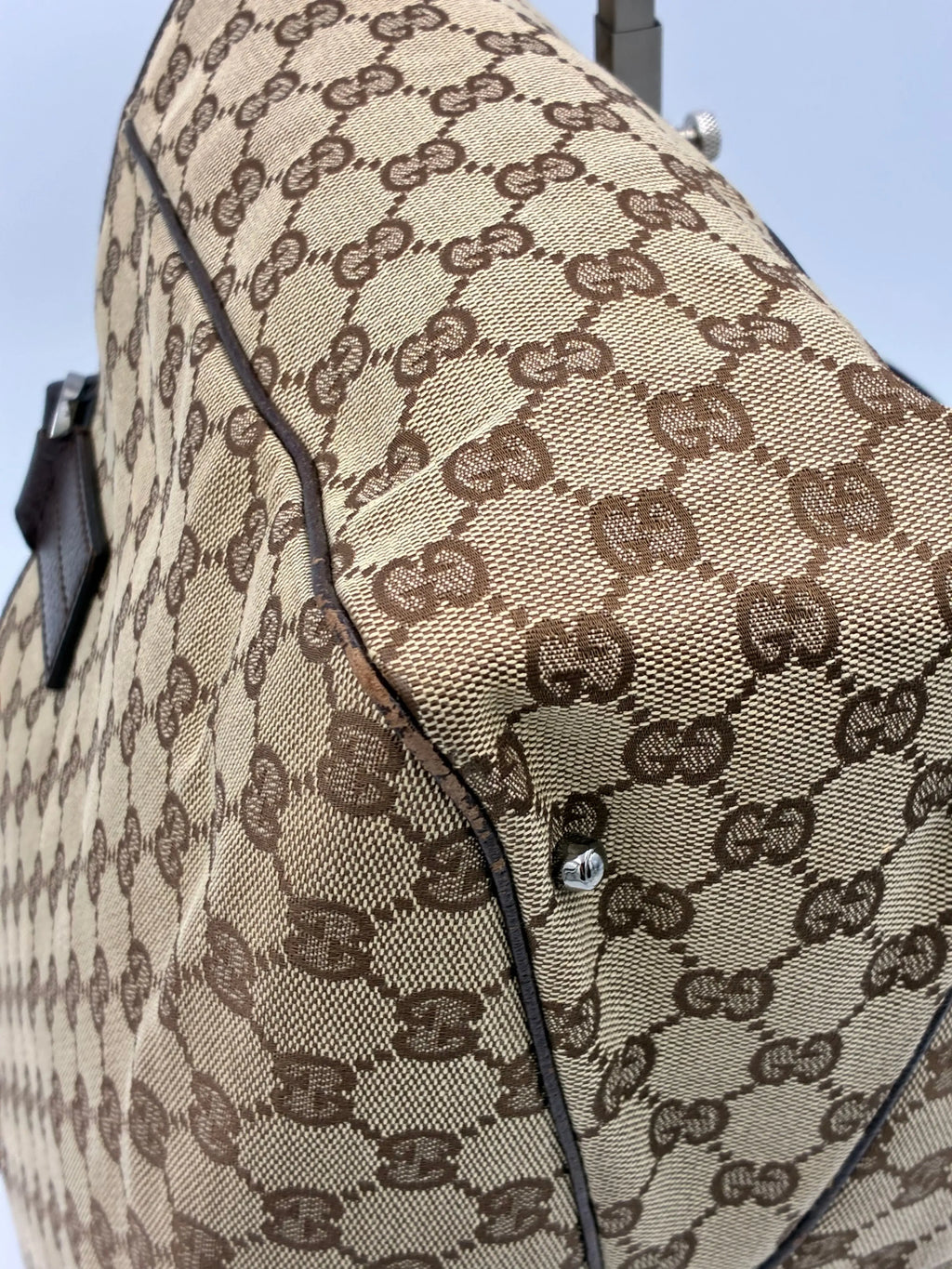 Preloved | Gucci GG Monogram Totebag Håndtaske i Brun Canvas Gucci