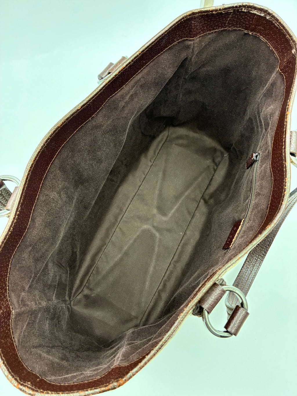 Preloved | Gucci GG Monogram Totebag Håndtaske i Brun Canvas Gucci