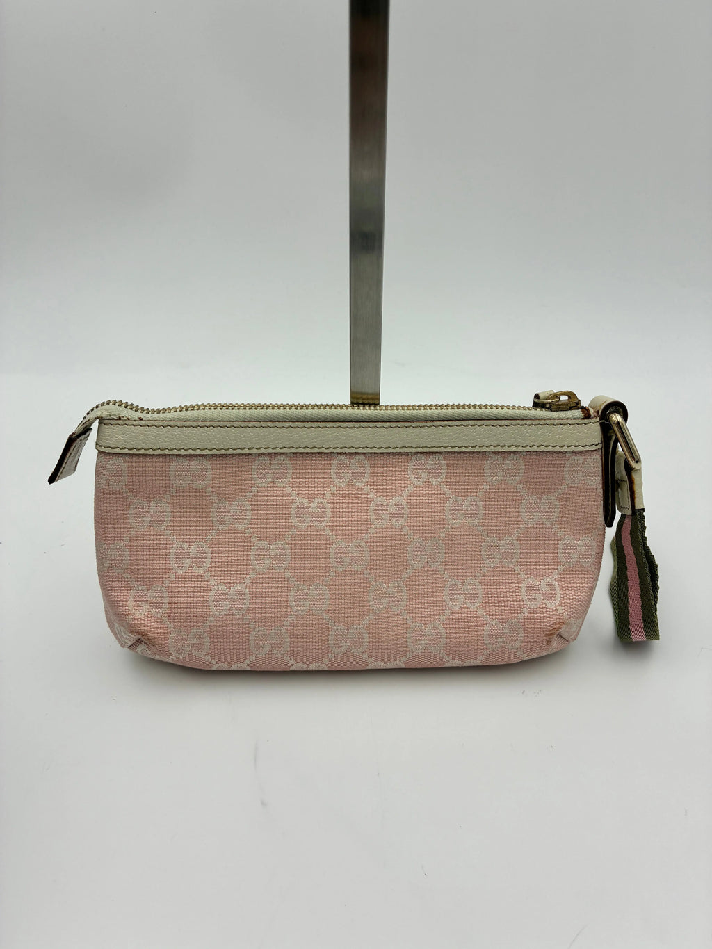 Preloved | Gucci GG Monogram Håndtaske i Lyserød Canvas Gucci