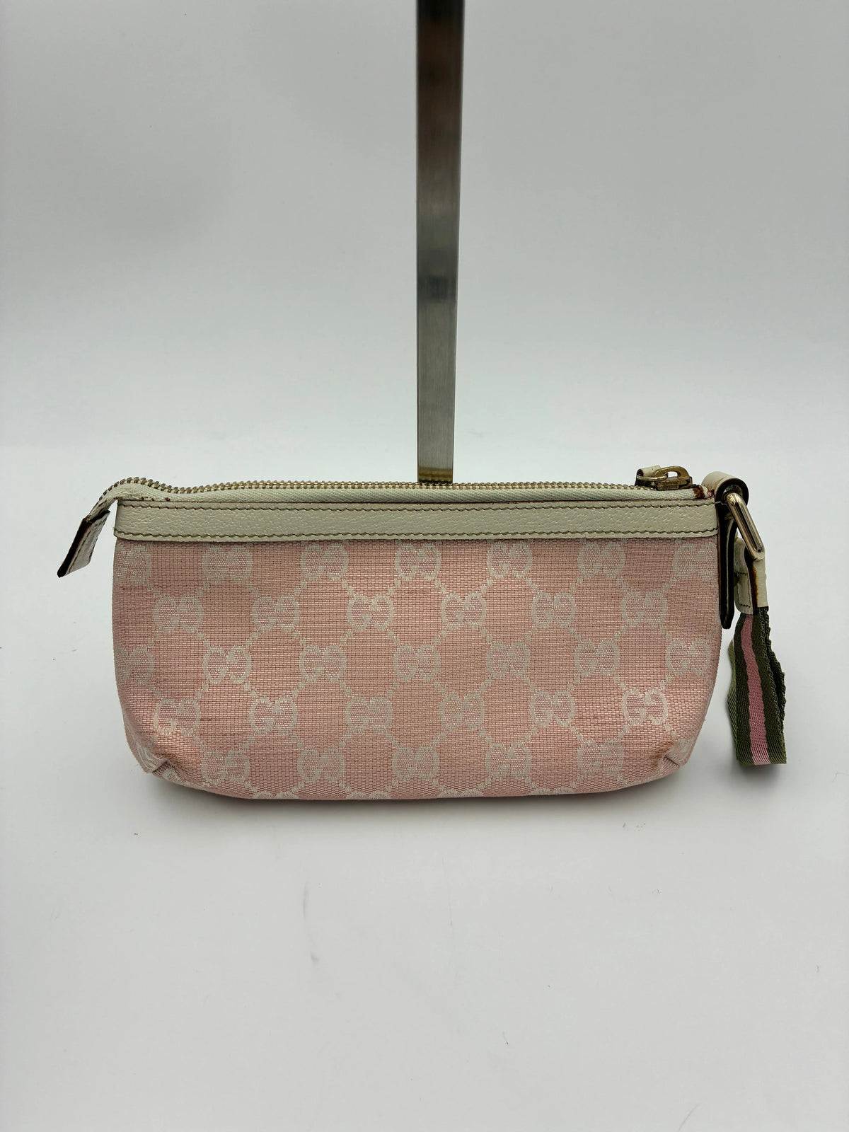 Preloved | Gucci GG Monogram Håndtaske i Lyserød Canvas Gucci