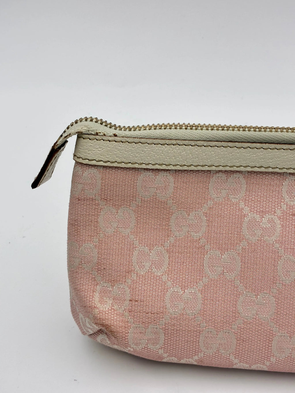 Preloved | Gucci GG Monogram Håndtaske i Lyserød Canvas Gucci