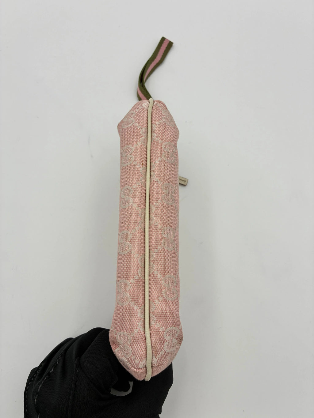 Preloved | Gucci GG Monogram Håndtaske i Lyserød Canvas Gucci