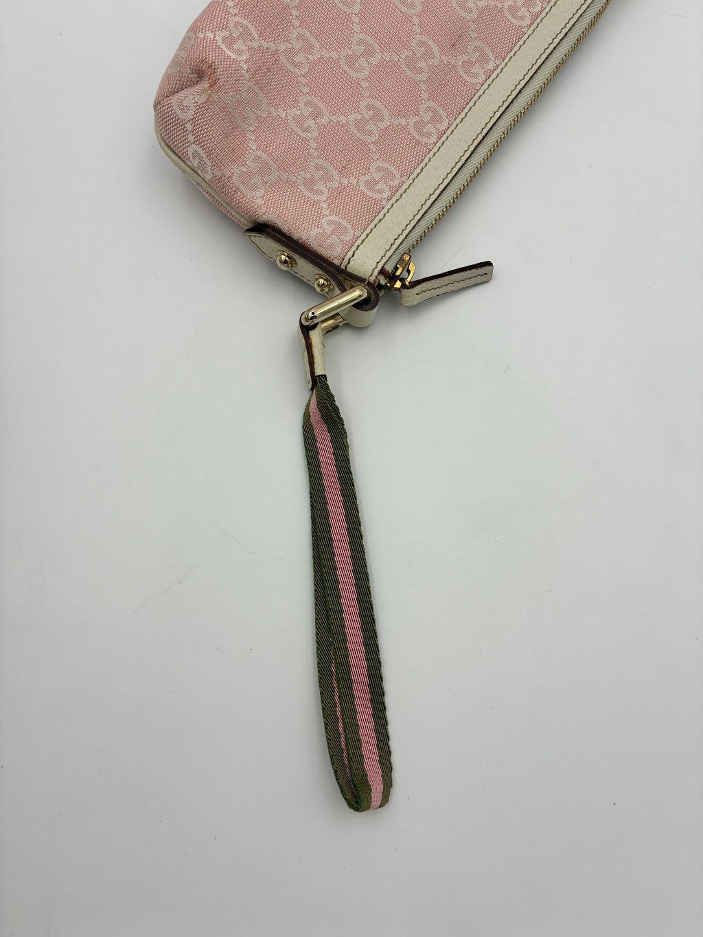 Preloved | Gucci GG Monogram Håndtaske i Lyserød Canvas Gucci