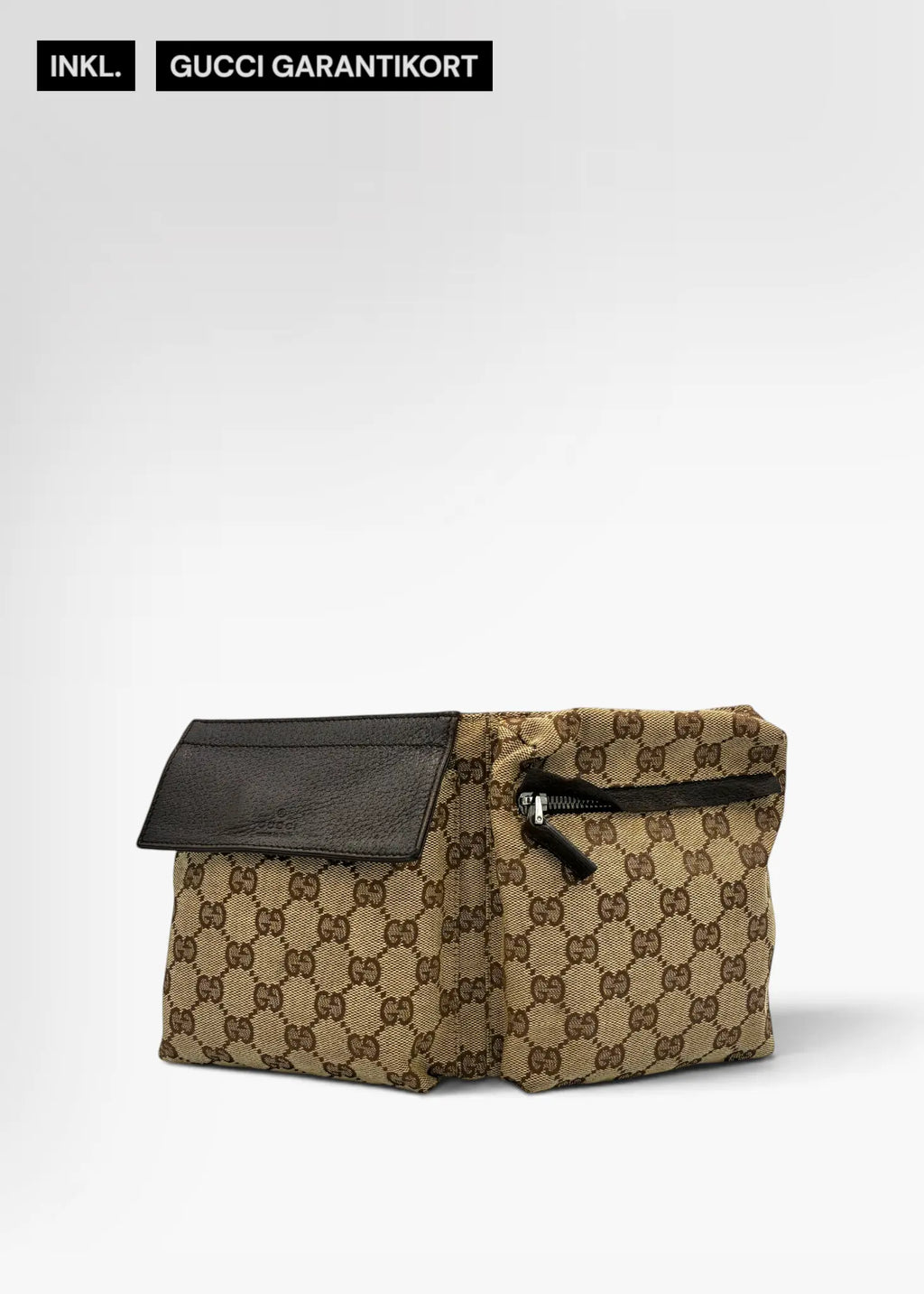 Preloved | Gucci GG Monogram Bæltetaske i Brun Canvas Gucci