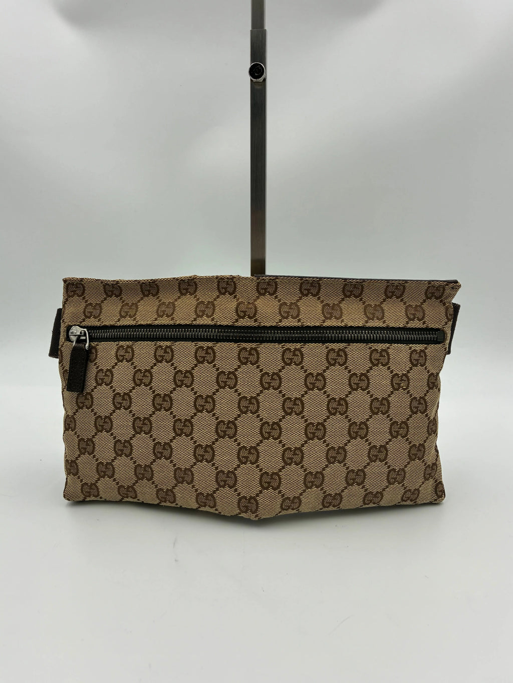 Preloved | Gucci GG Monogram Bæltetaske i Brun Canvas Gucci