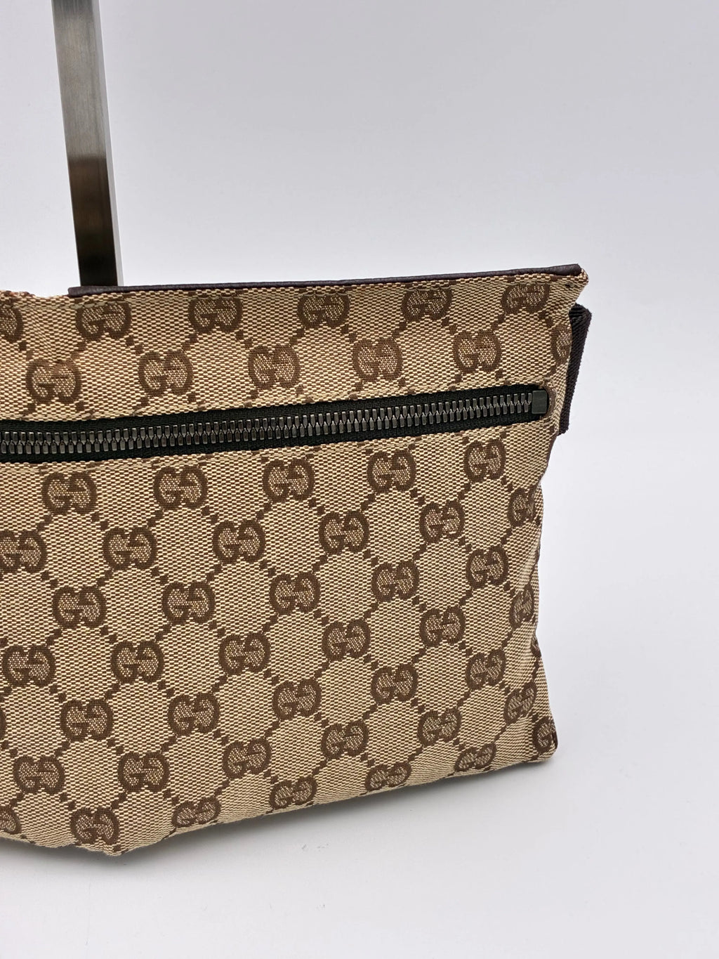 Preloved | Gucci GG Monogram Bæltetaske i Brun Canvas Gucci