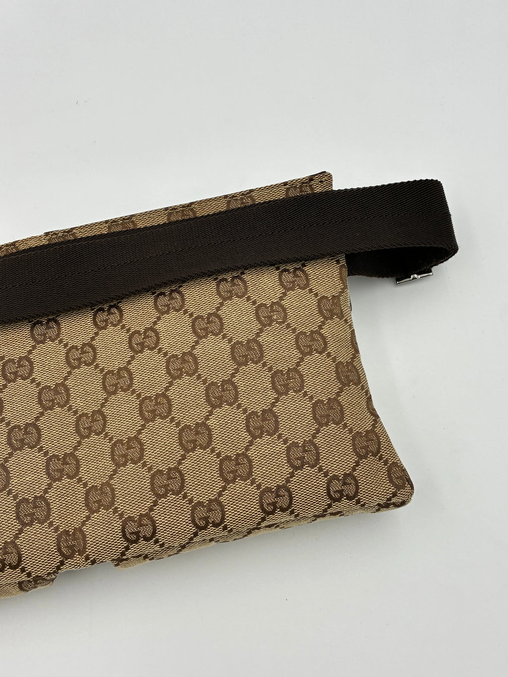 Preloved | Gucci GG Monogram Bæltetaske i Brun Canvas Gucci