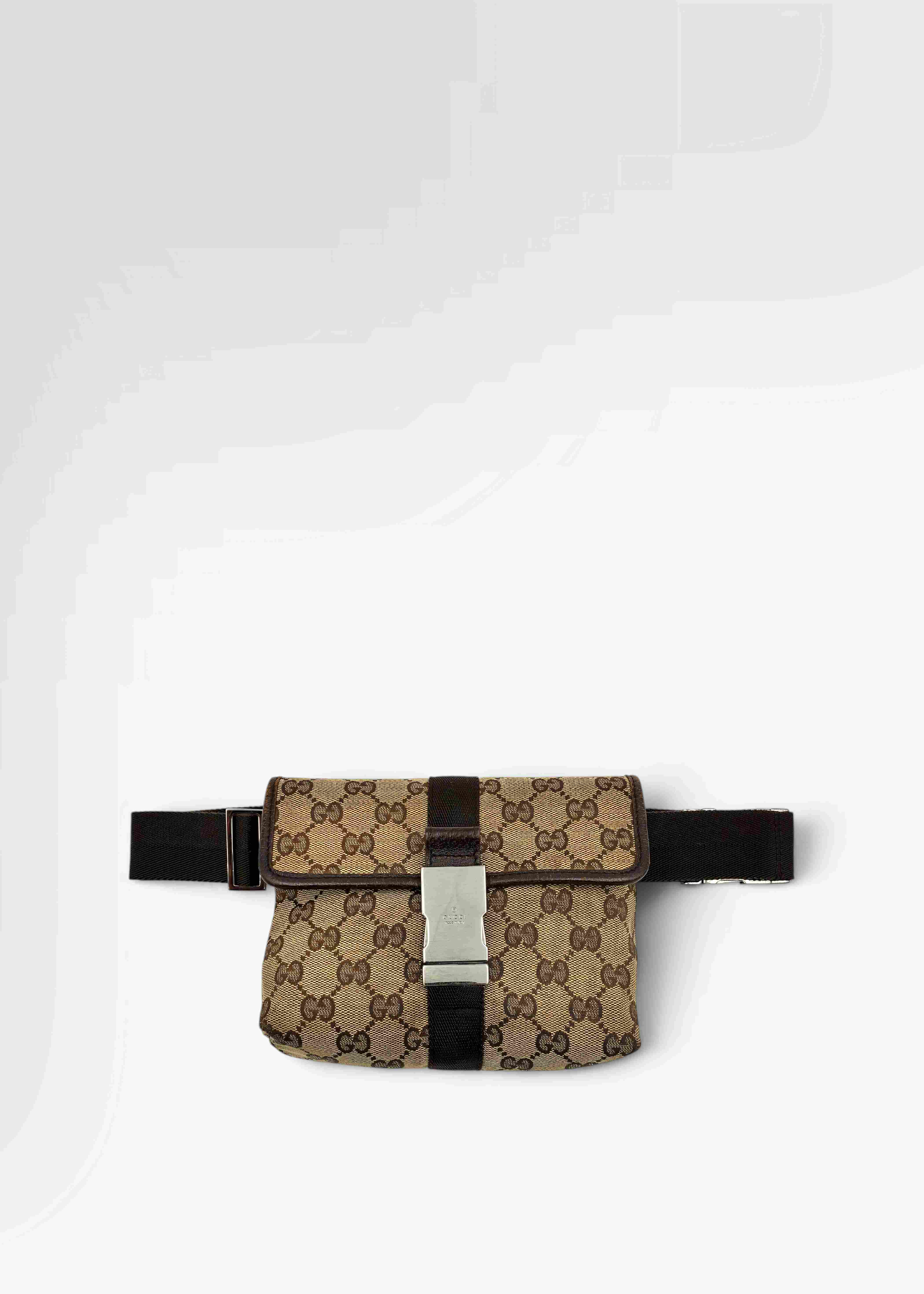Preloved | Gucci GG Monogram Bæltetaske i Beige Canvas Gucci