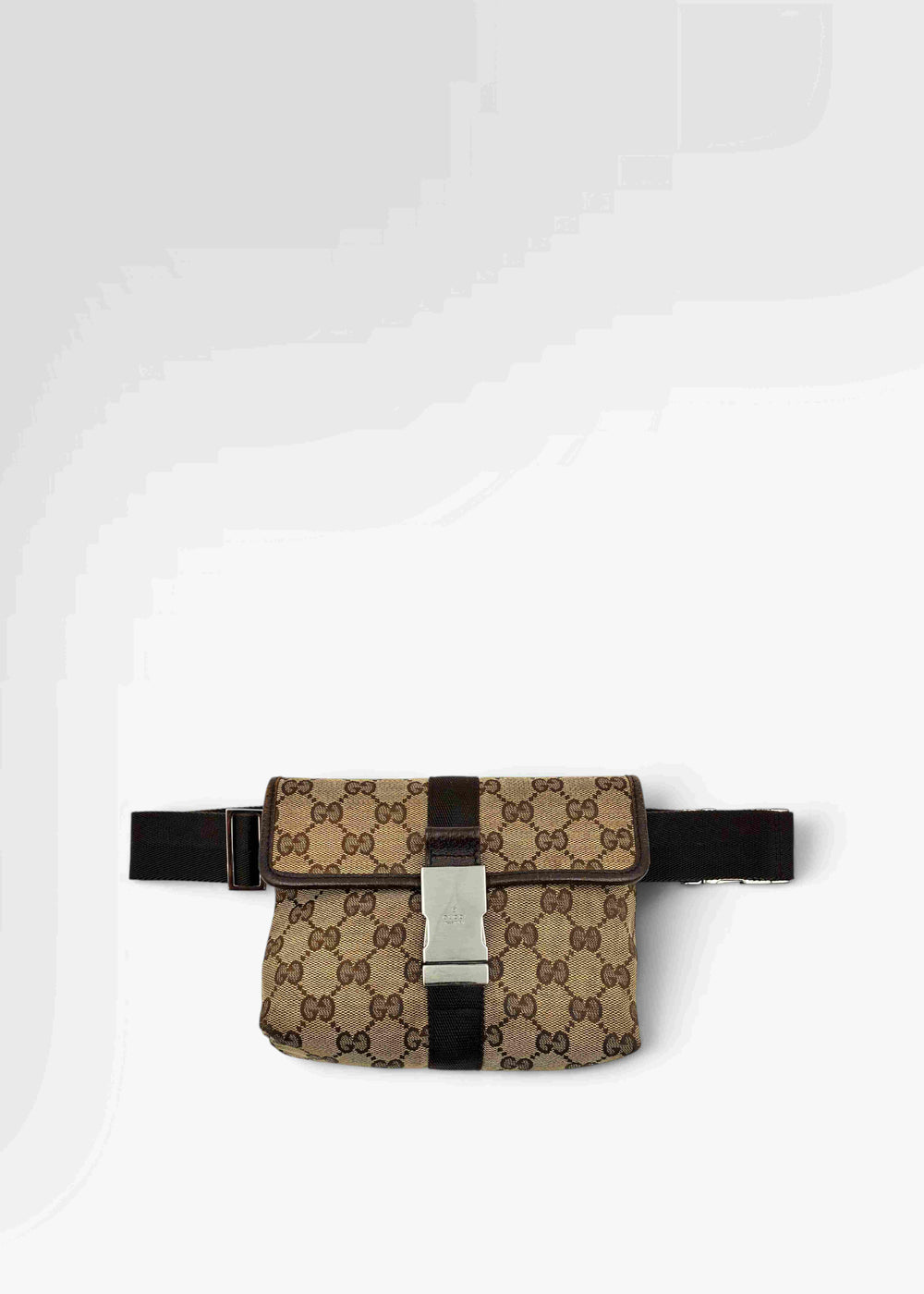 Preloved | Gucci GG Monogram Bæltetaske i Beige Canvas Gucci