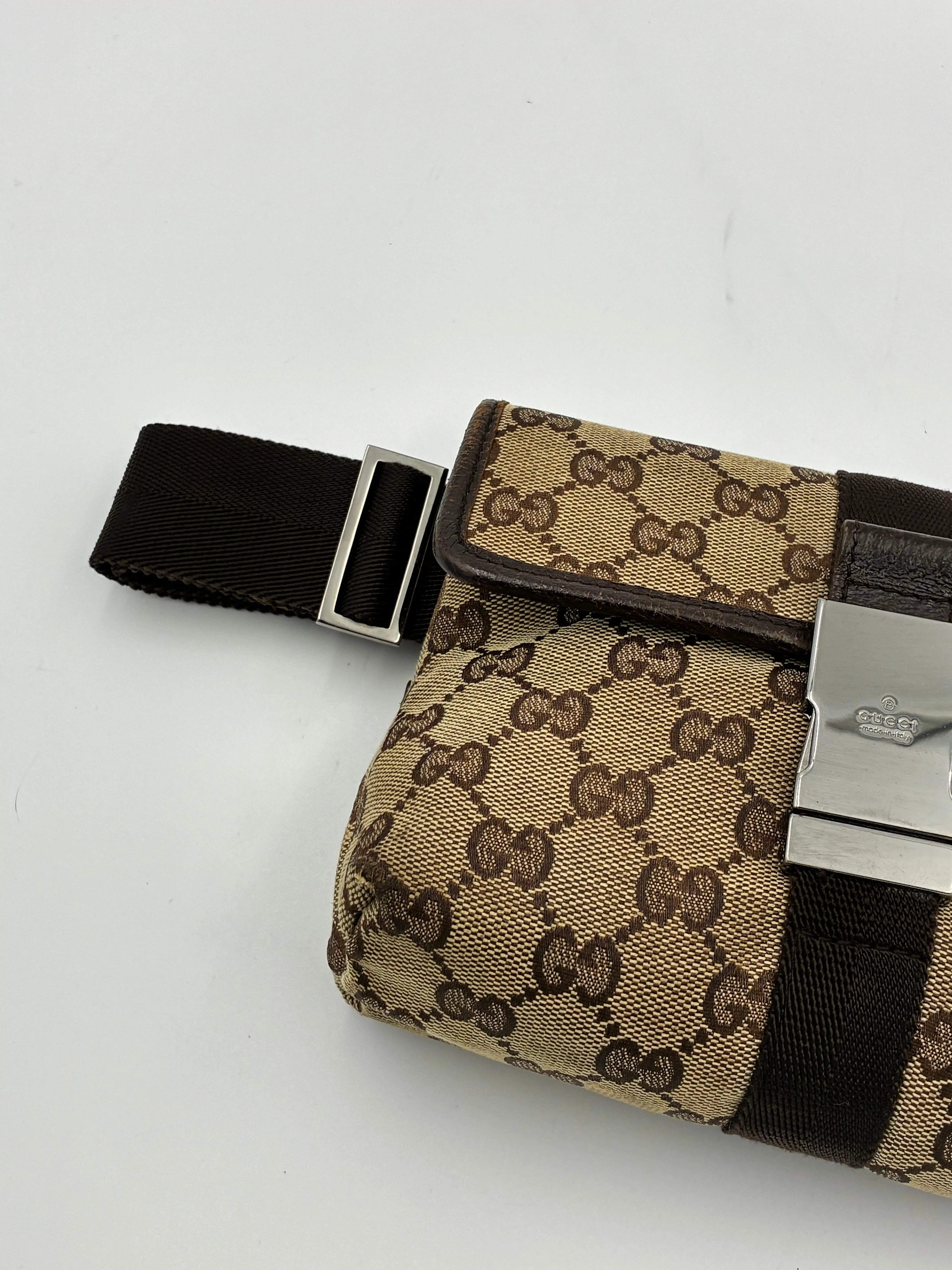Preloved | Gucci GG Monogram Bæltetaske i Beige Canvas Gucci