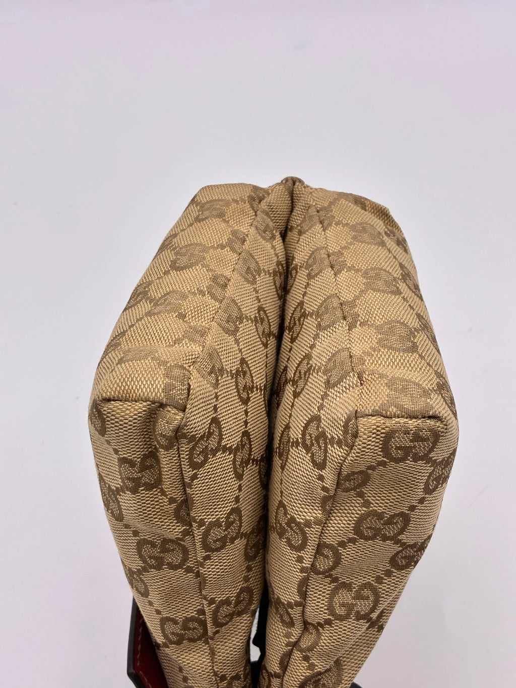 Preloved | Gucci GG Monogram Bæltetaske i Bordeaux Canvas Gucci