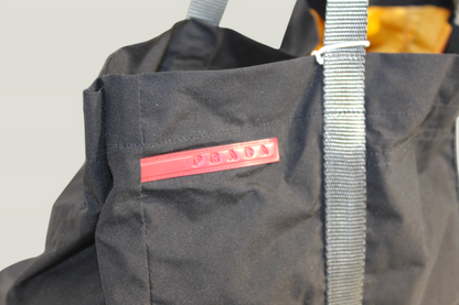 Preloved | PRADA Sport Totebag i Sort Nylon med Grå Remme