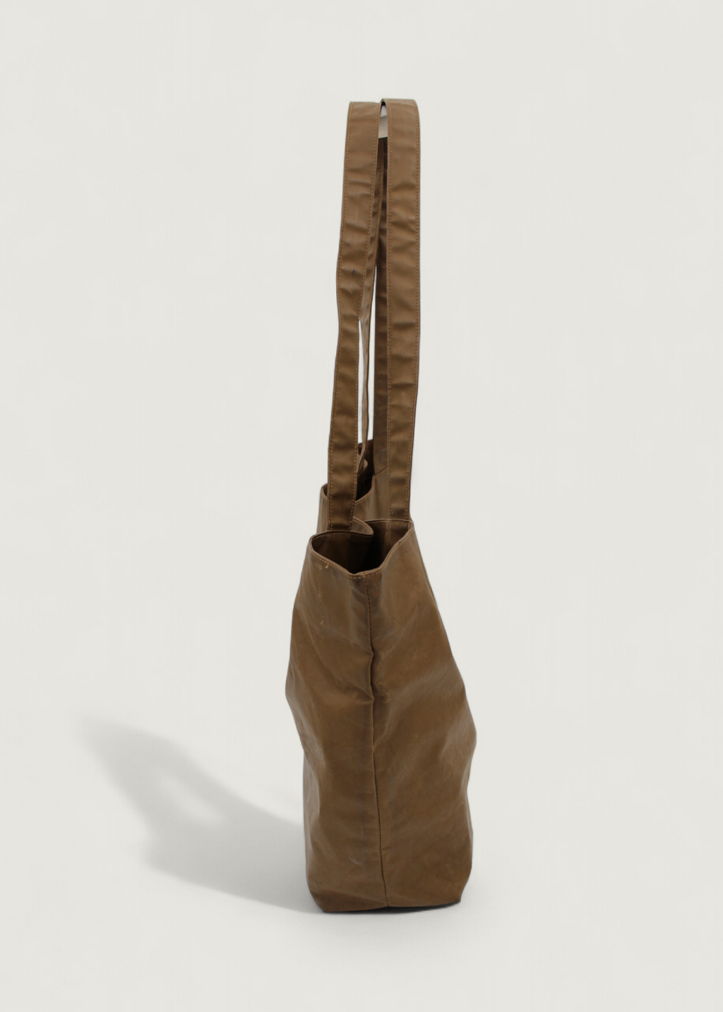 Preloved | Chanel Coco Mark Totebag i Brun Coated Materiale med Pouch