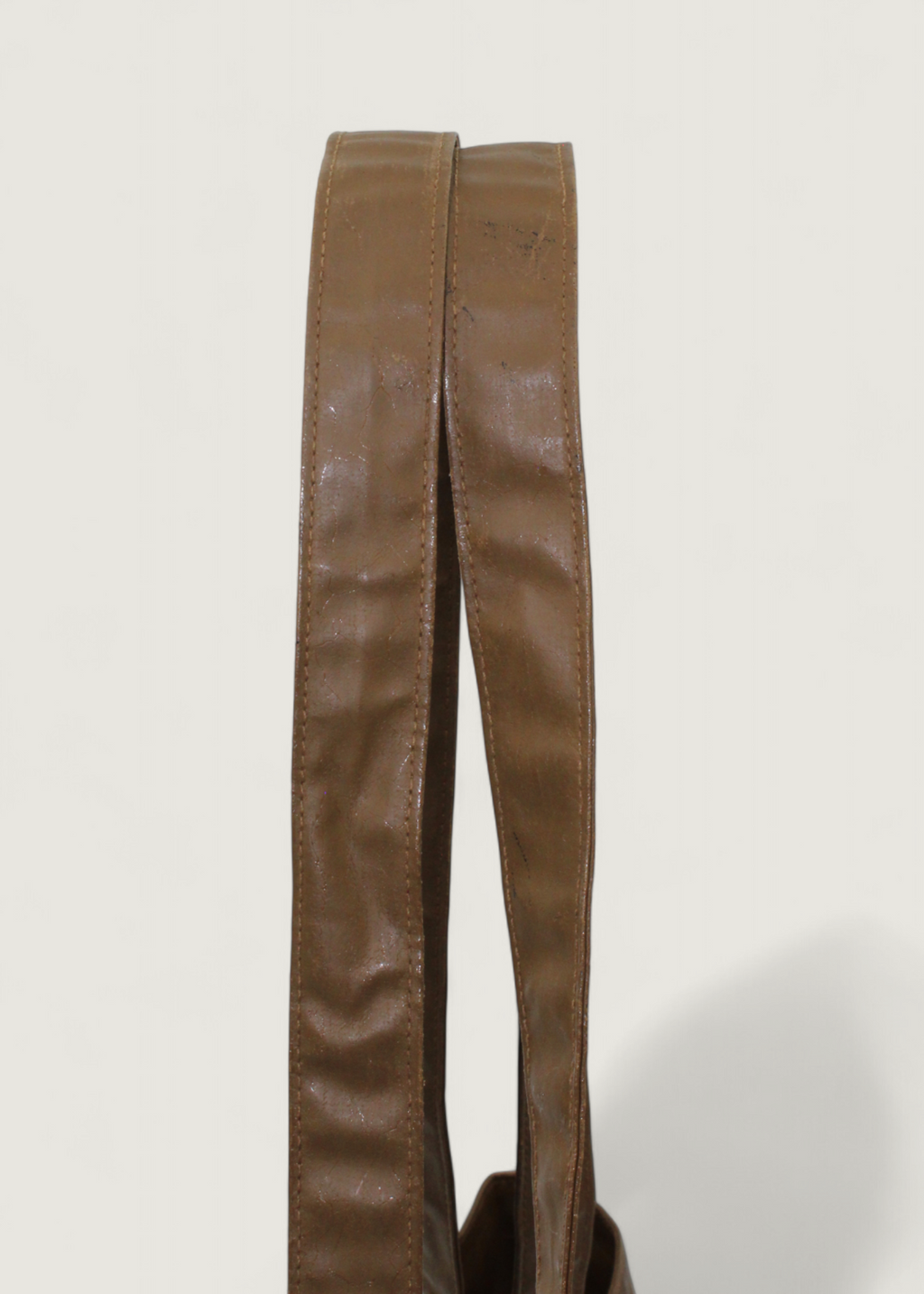 Preloved | Chanel Coco Mark Totebag i Brun Coated Materiale med Pouch