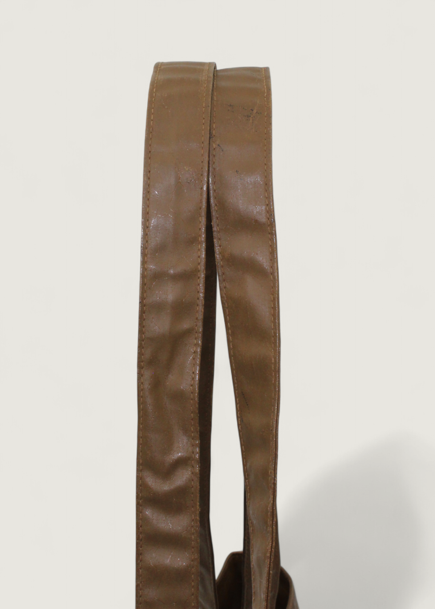 Preloved | Chanel Coco Mark Totebag i Brun Coated Materiale med Pouch