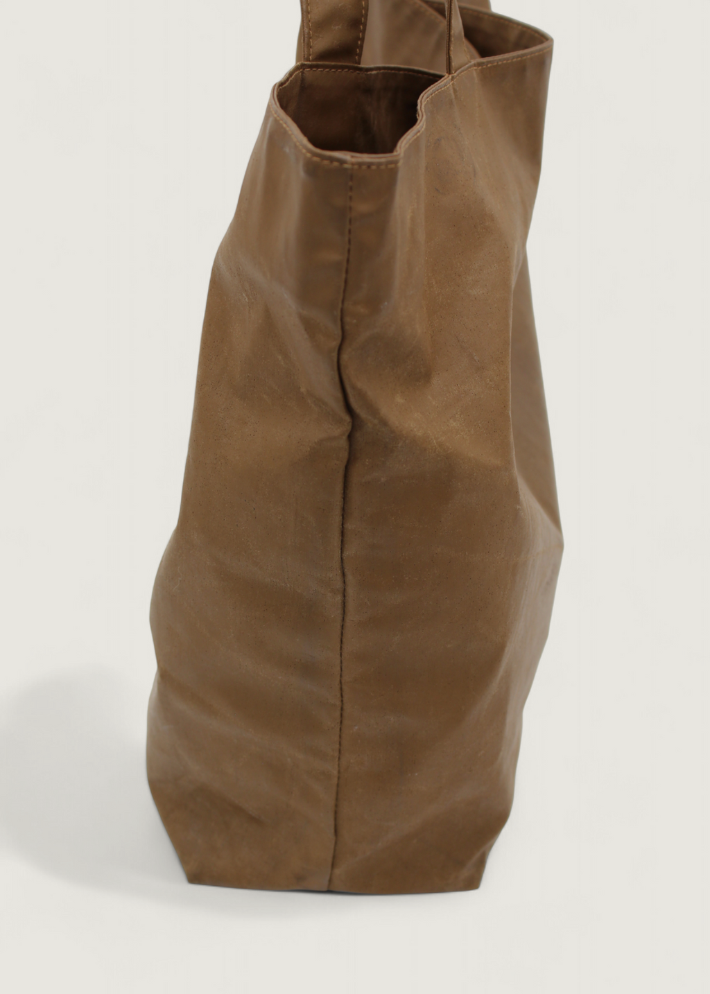 Preloved | Chanel Coco Mark Totebag i Brun Coated Materiale med Pouch