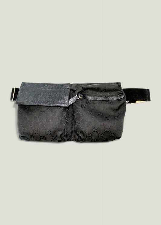 Preloved | GUCCI GG Canvas Bæltetaske i Sort