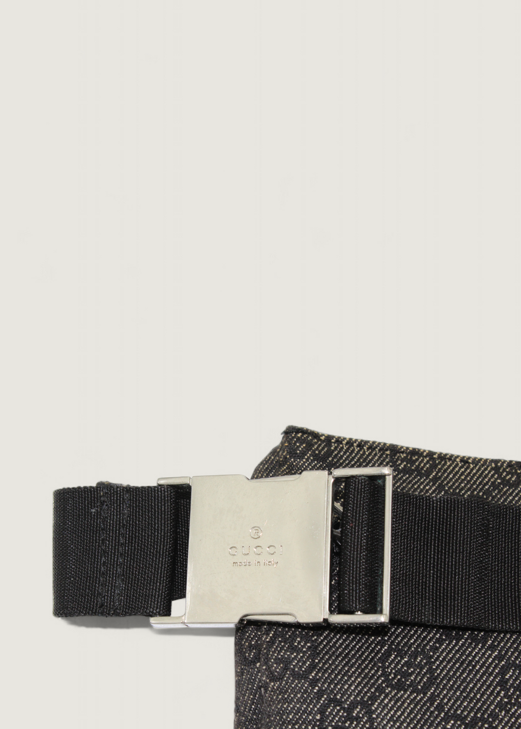 Preloved | Gucci Monogram Bæltetaske Metallic i GG Canvas