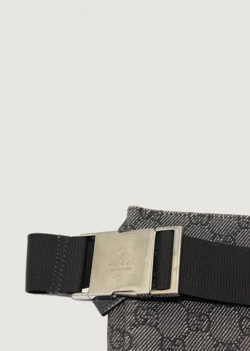 Preloved | Gucci Monogram Bæltetaske Metallic i GG Canvas