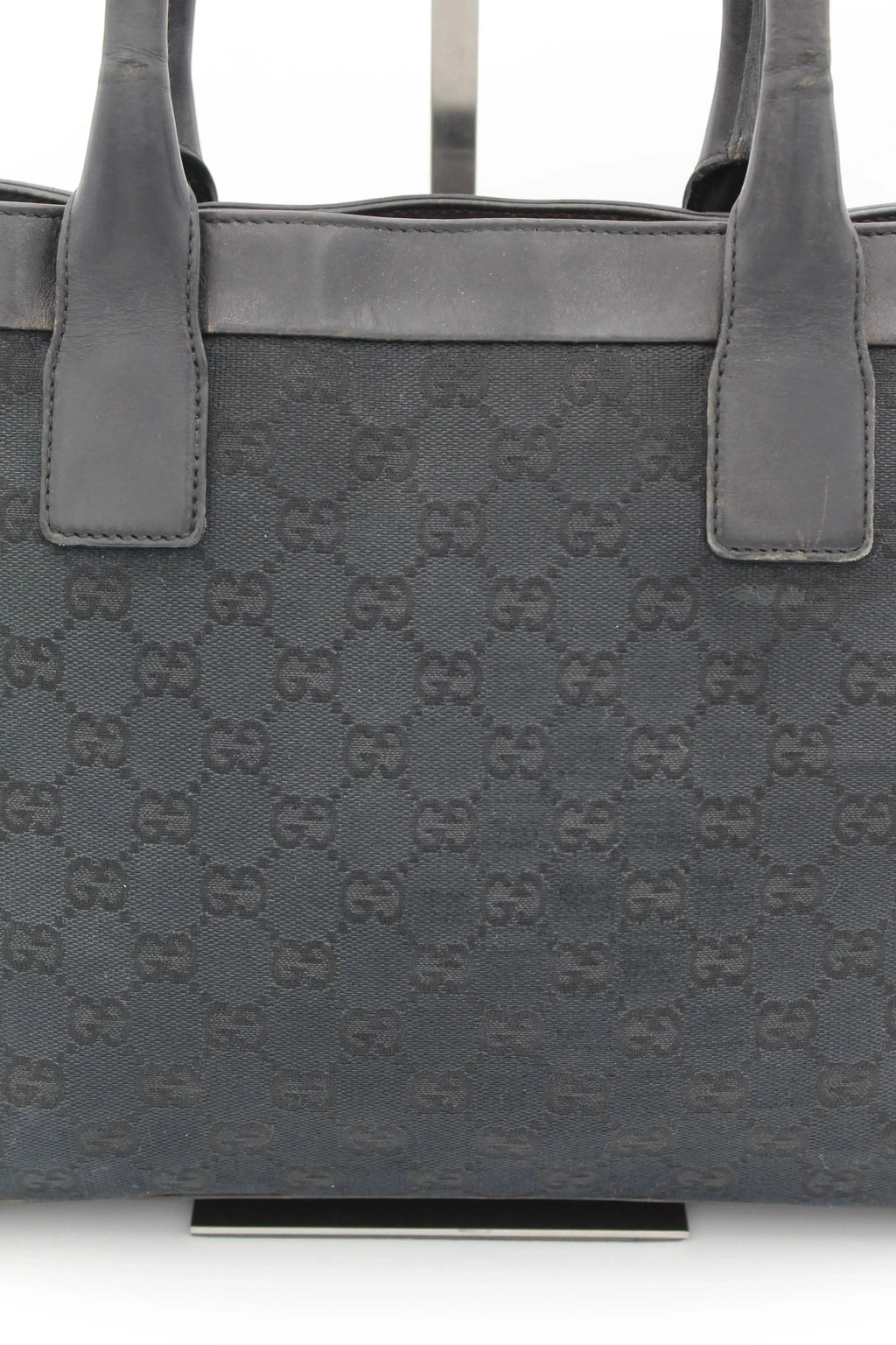 Preloved | Gucci GG Monogram Håndtaske i Sort Gucci