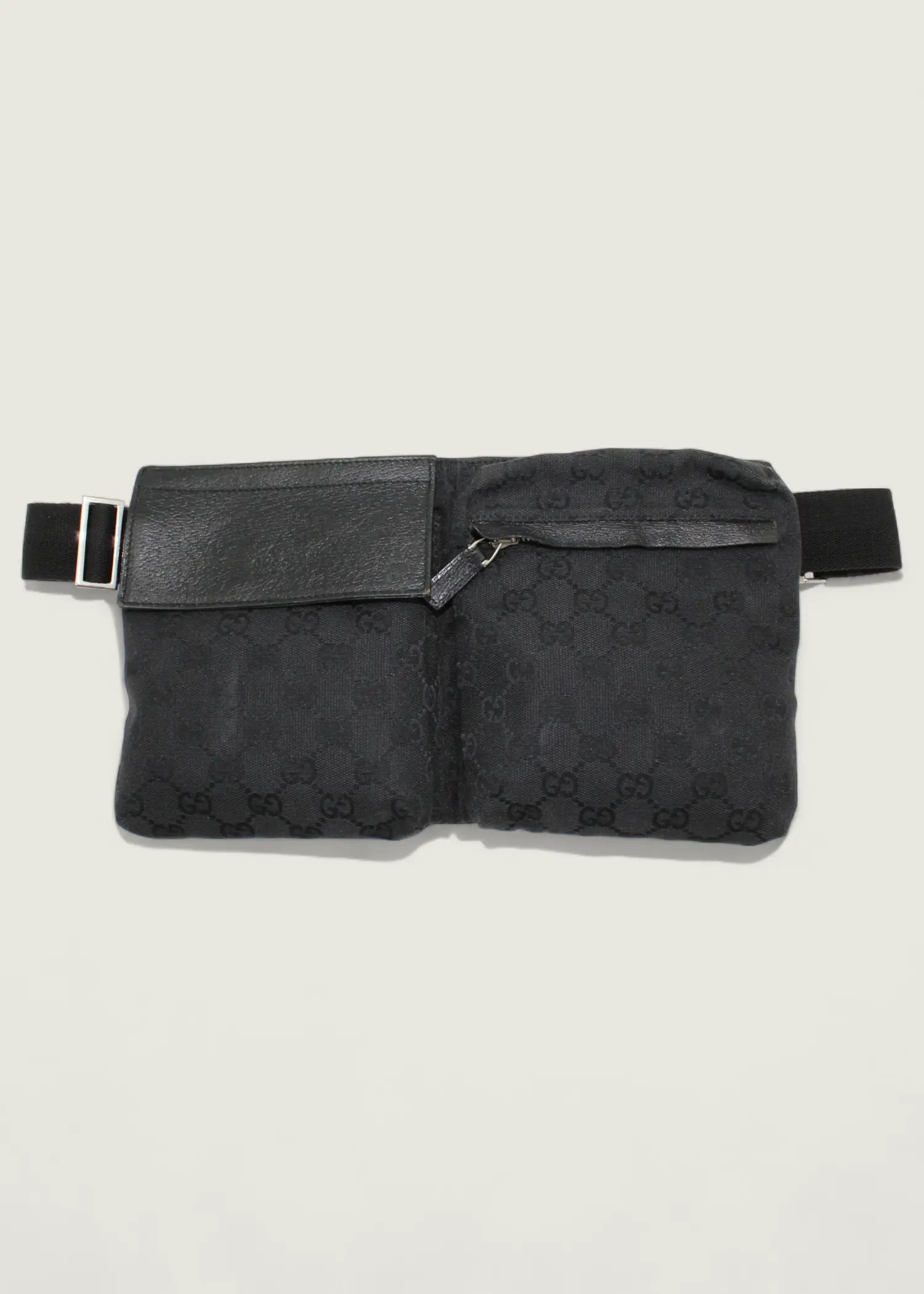 Preloved | Gucci Monogram Bæltetaske i Sort GG Canvas Gucci